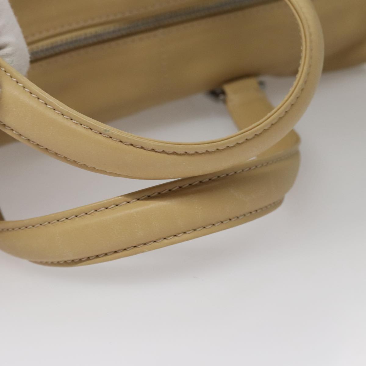 Chanel Quilted Leather Boston Bag Beige