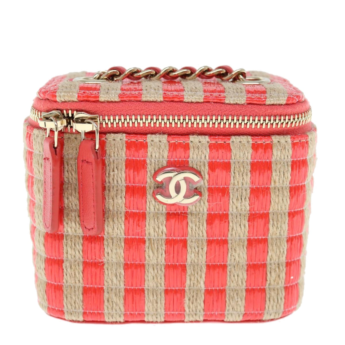 Chanel Raffia Leather Crossbody Bag AS1161