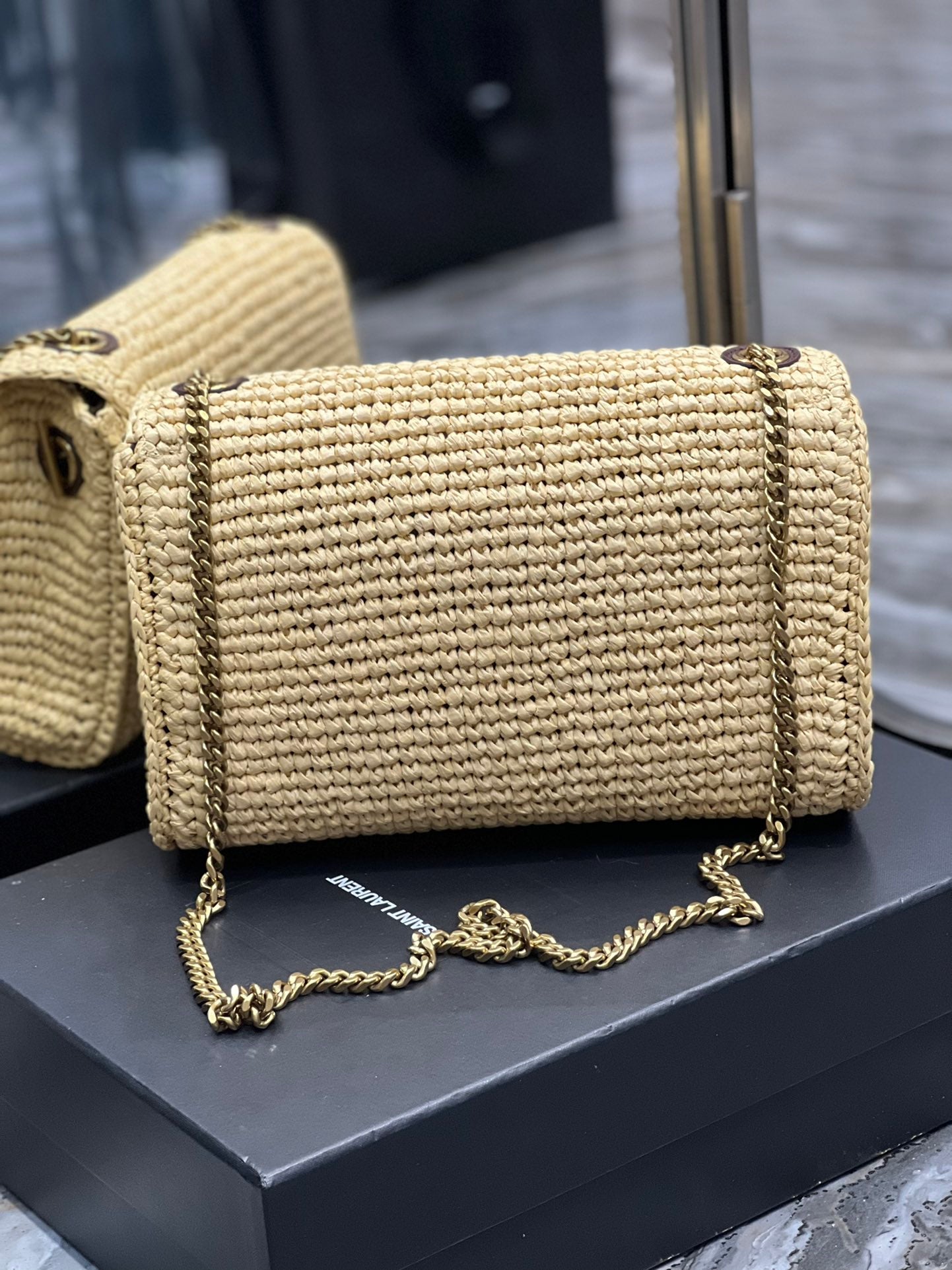 GLAMI Niki MeGLAMIum Chain Bag Yellow For Women, Women’s Bags 11in/28cm YSLÃ¢â‚¬Å½
