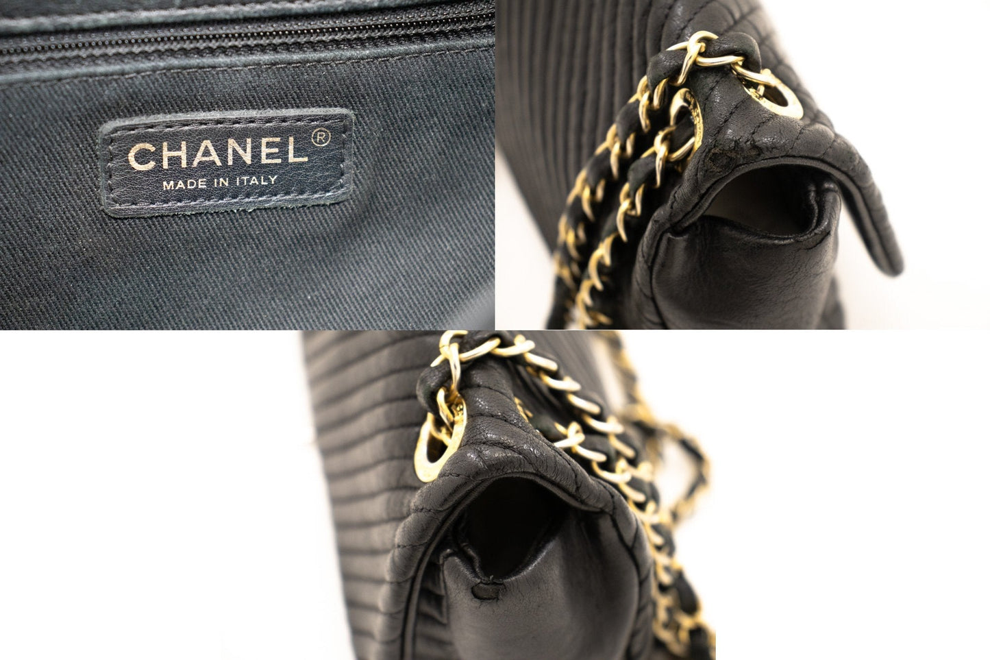 Chanel Chevron Quilted Shoulder Bag Classic Flap