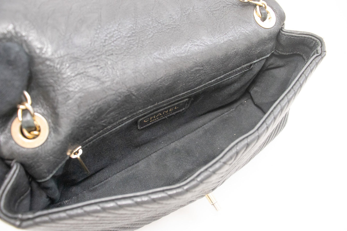 Chanel Chevron Quilted Shoulder Bag Classic Flap
