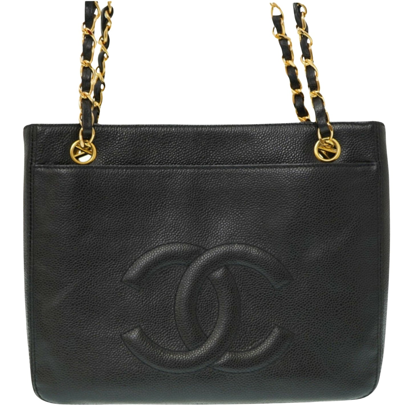 Chanel Black Caviar Leather Shoulder Bag