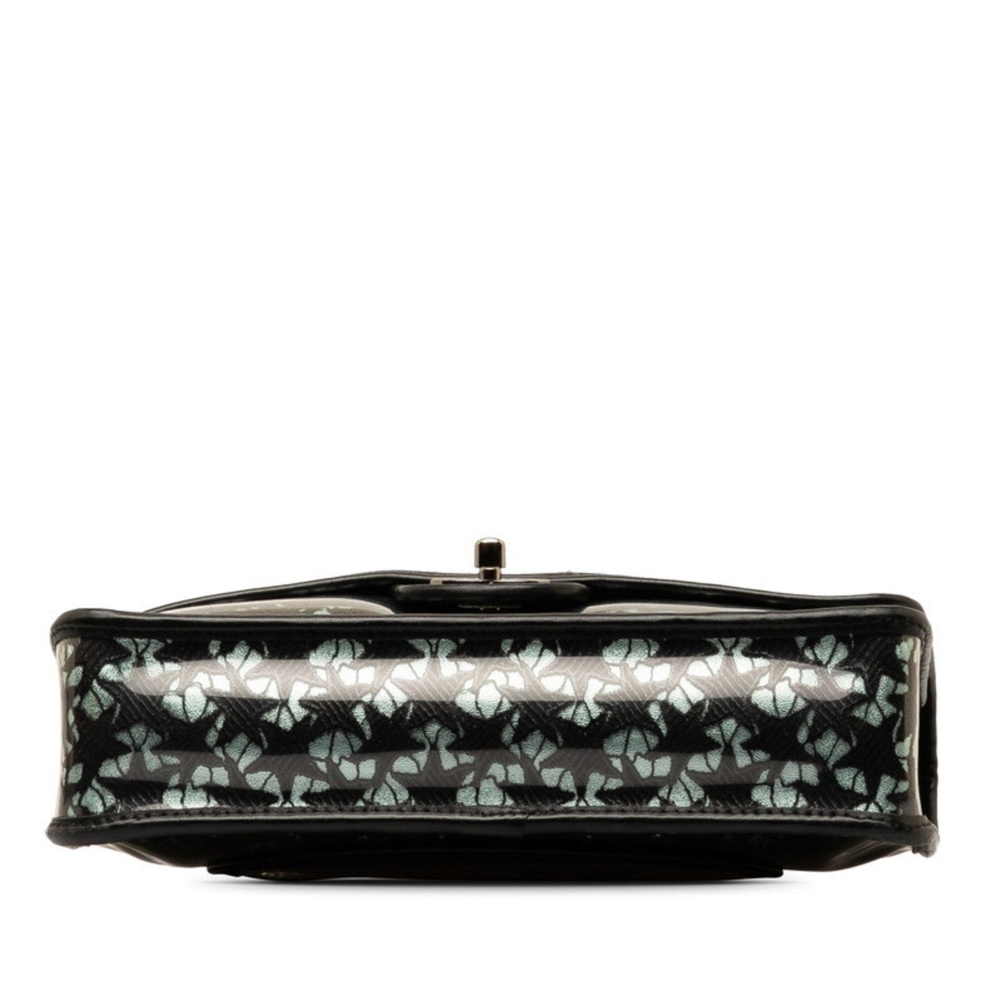 Chanel Classic Flap Bag LacePrint Patent Leather