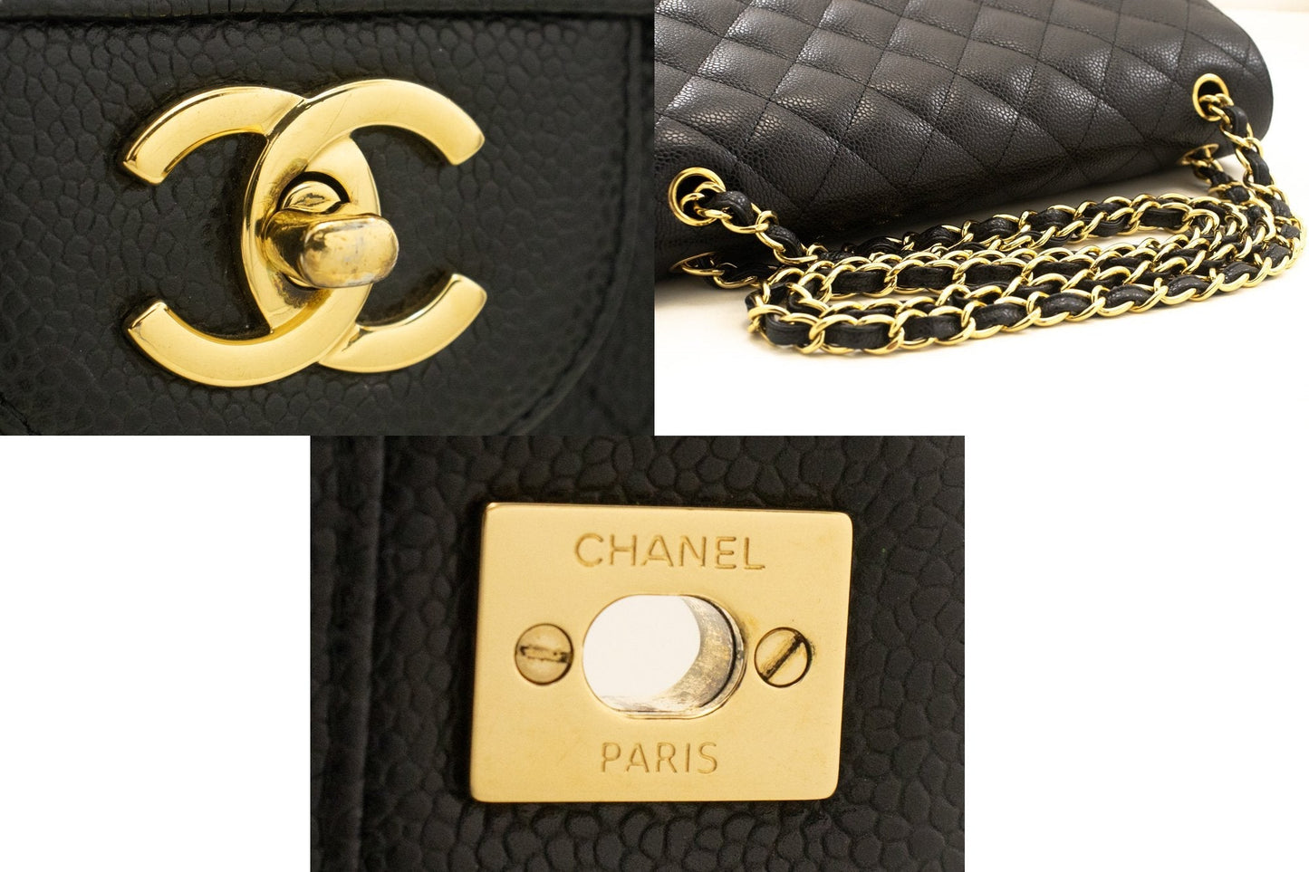 Chanel Classic Double Flap Bag Caviar Leather