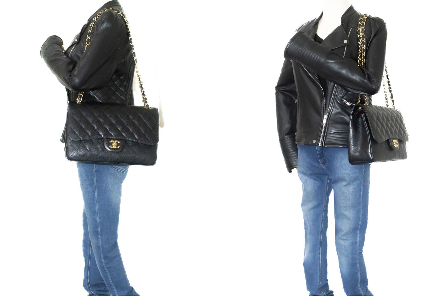 Chanel Classic Double Flap Bag Caviar Leather