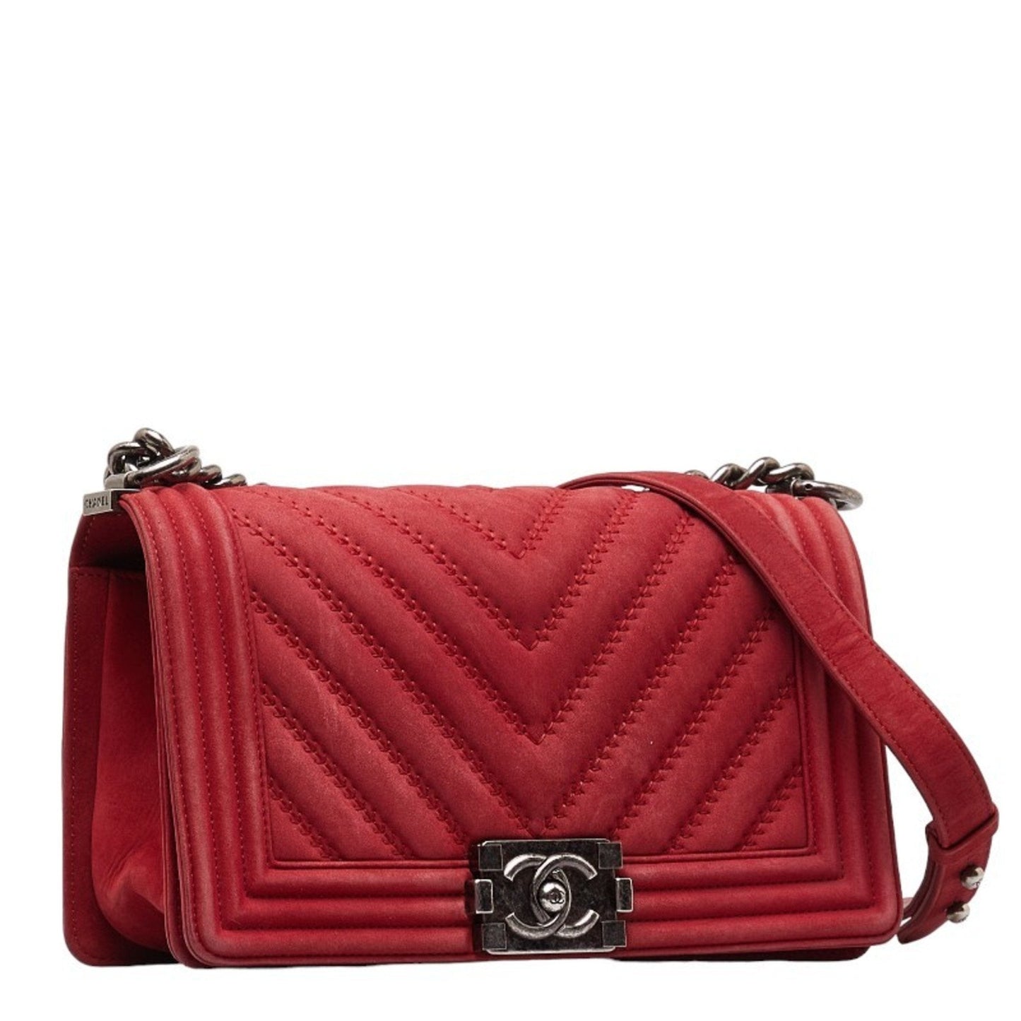 Chanel Boy Chanel Suede Quilted Shoulder Bag