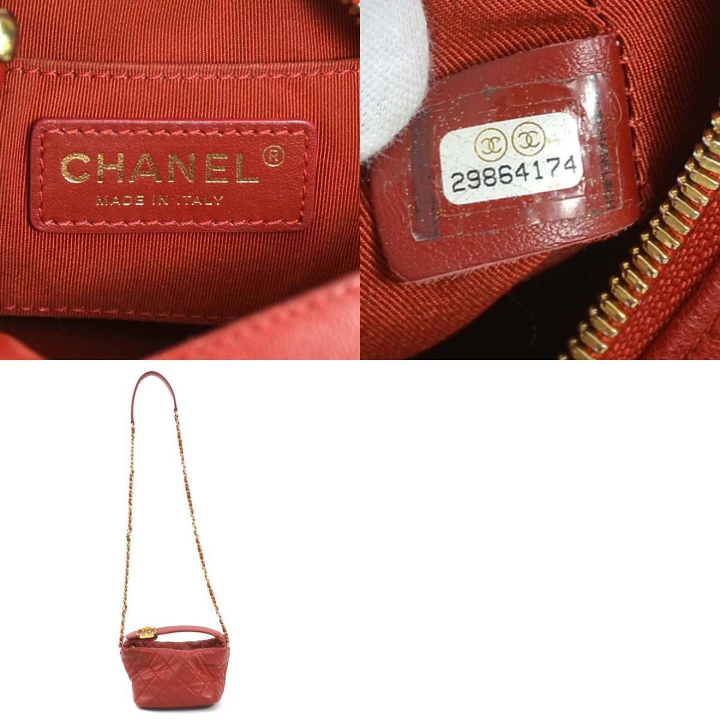 Chanel Mini Chain Bag Quilted Lambskin