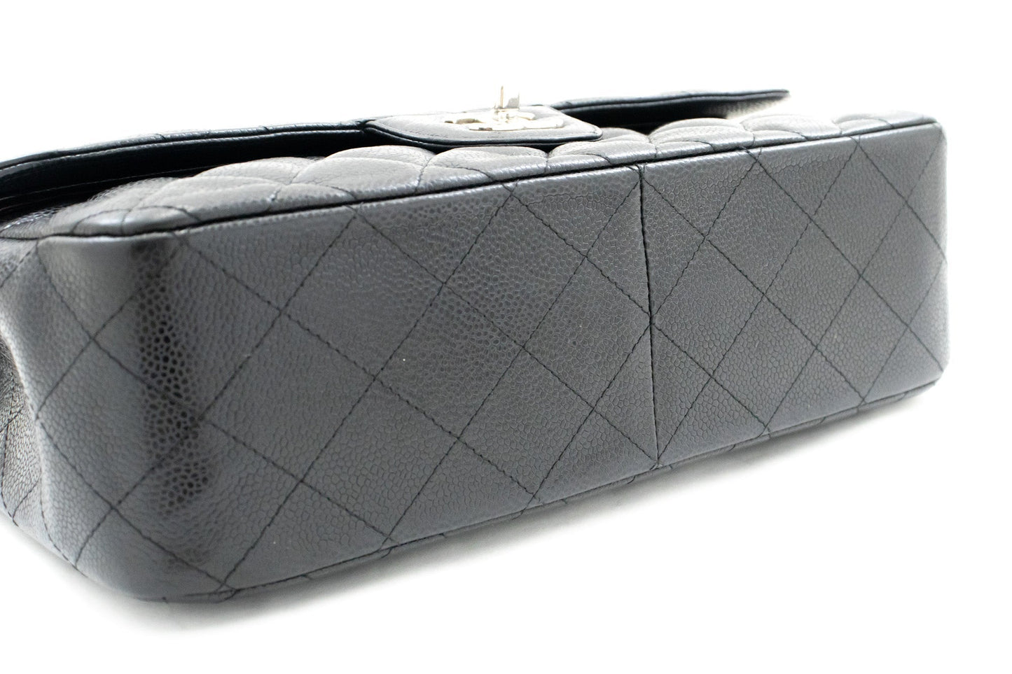 Chanel Classic Double Flap Caviar Leather Bag