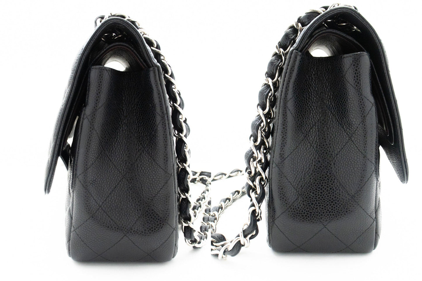 Chanel Classic Double Flap Caviar Leather Bag