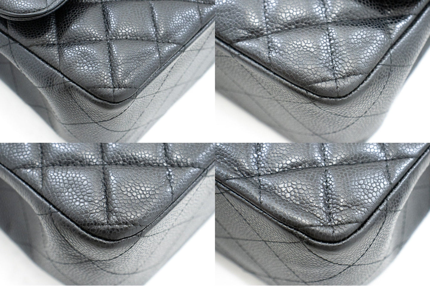 Chanel Classic Double Flap Caviar Leather Bag