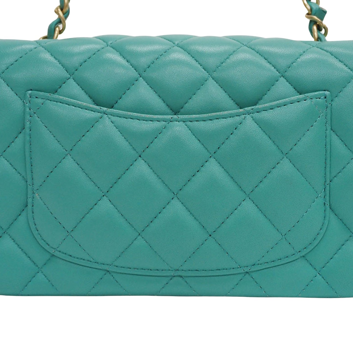 Chanel Classic Mini Flap Bag A3827 Teal