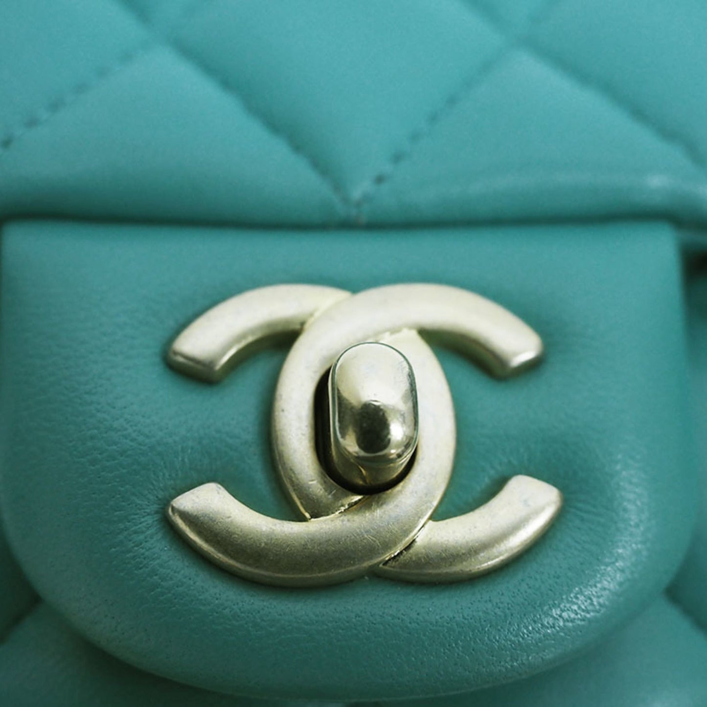 Chanel Classic Mini Flap Bag A3827 Teal