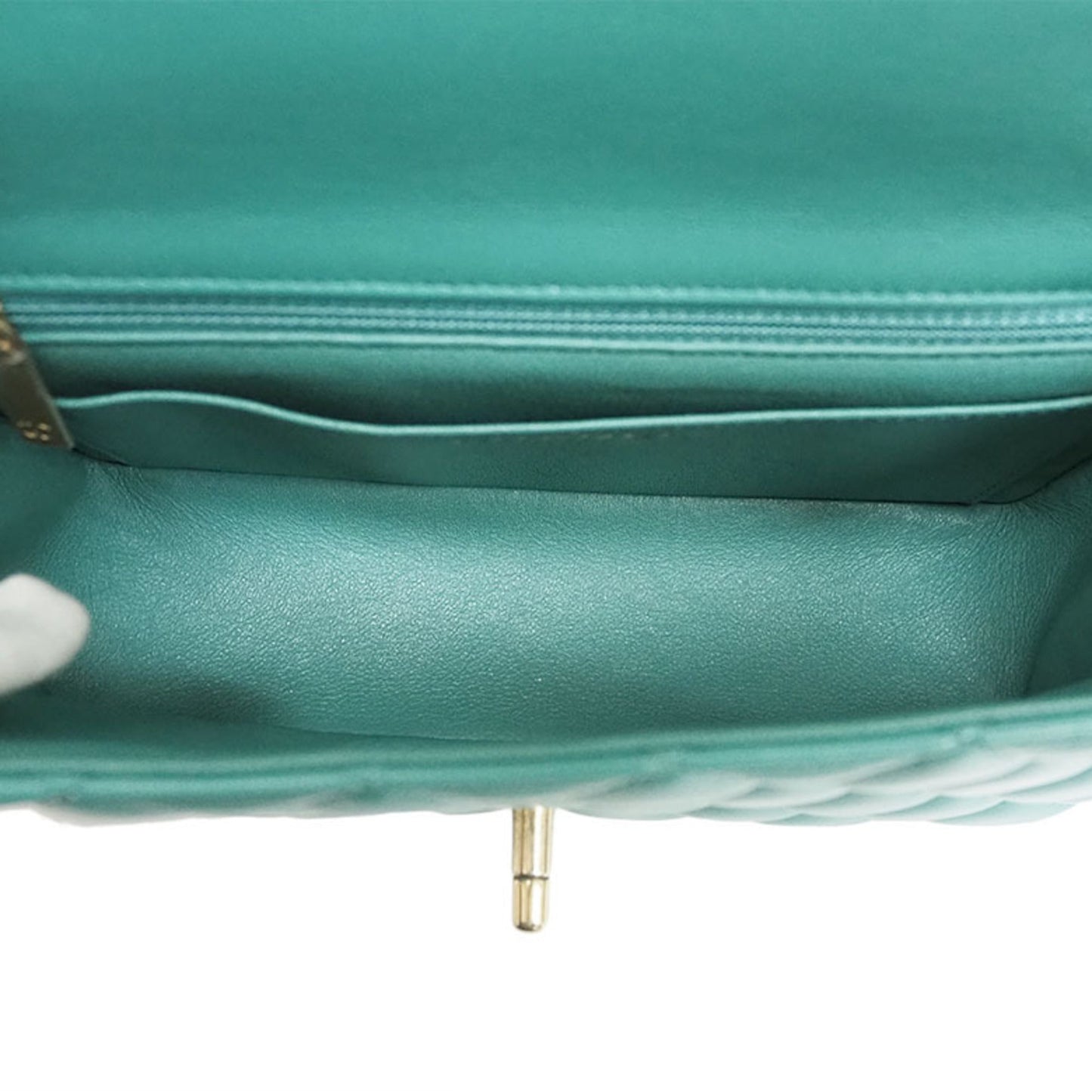 Chanel Classic Mini Flap Bag A3827 Teal