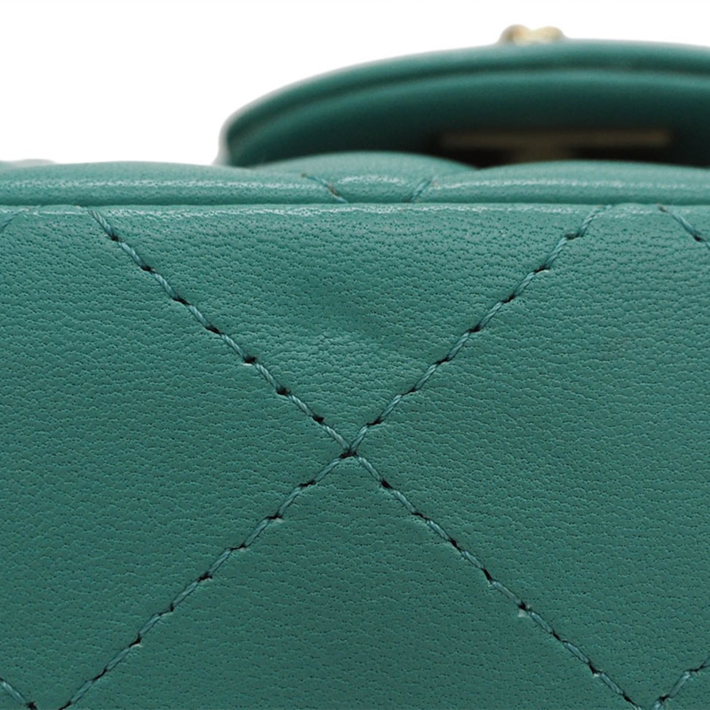 Chanel Classic Mini Flap Bag A3827 Teal