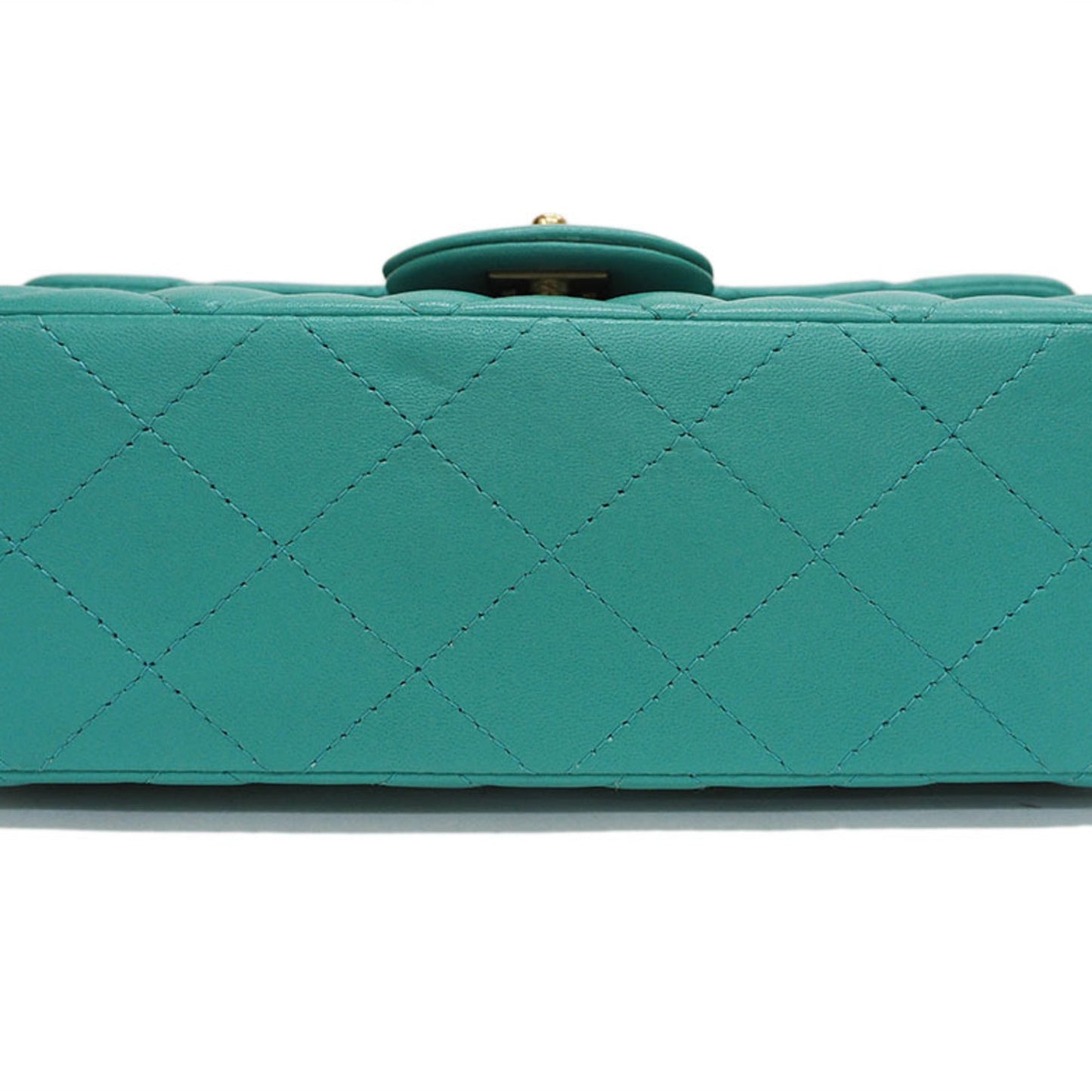 Chanel Classic Mini Flap Bag A3827 Teal