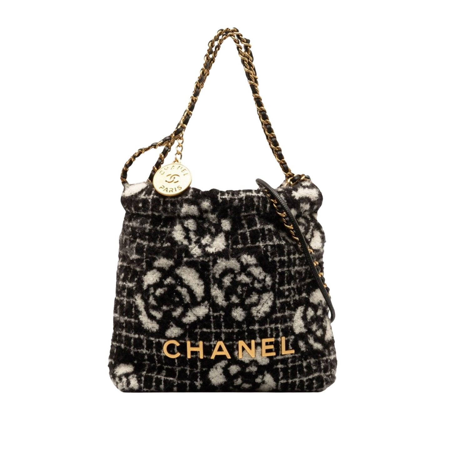 Chanel Floral Tweed Chain Bag
