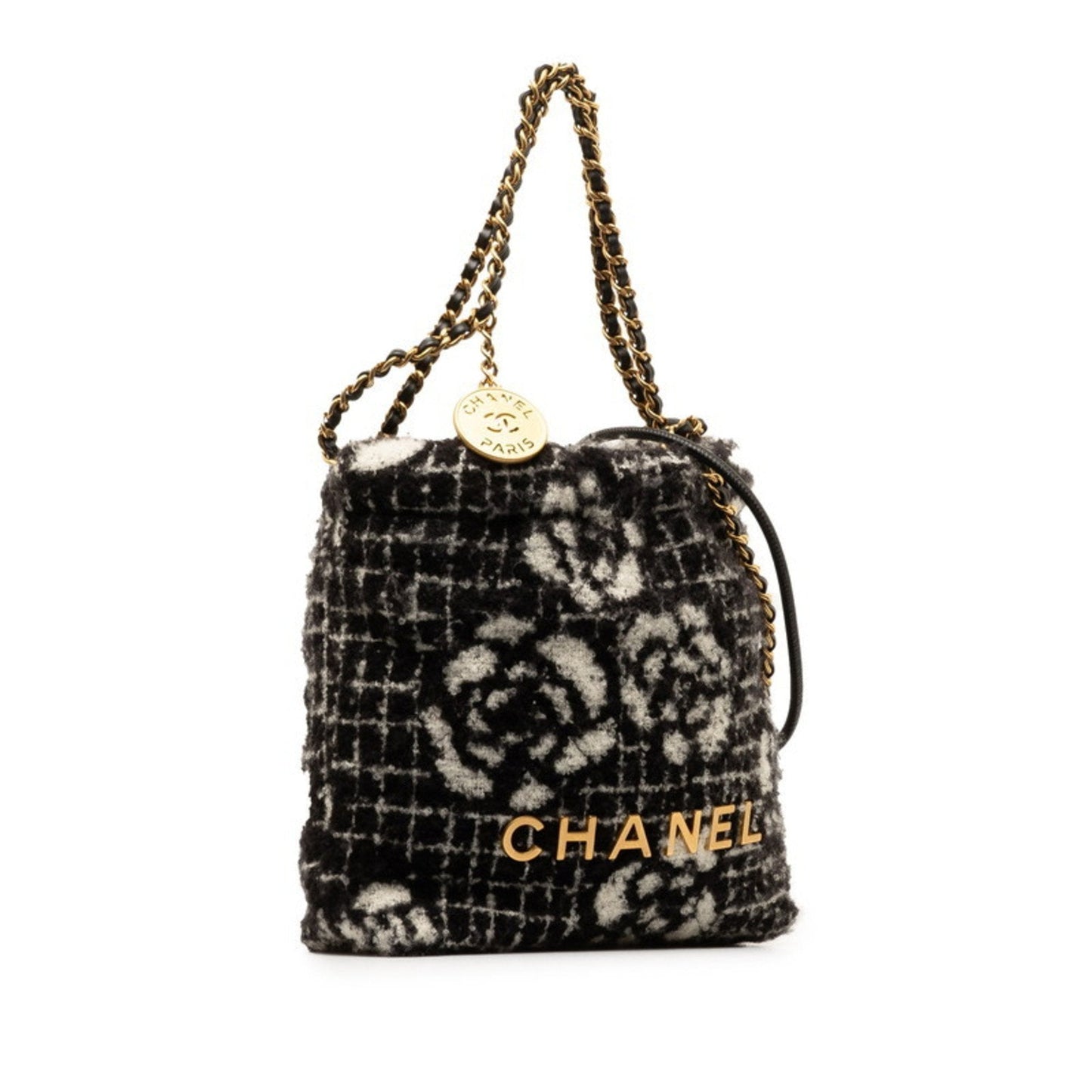 Chanel Floral Tweed Chain Bag