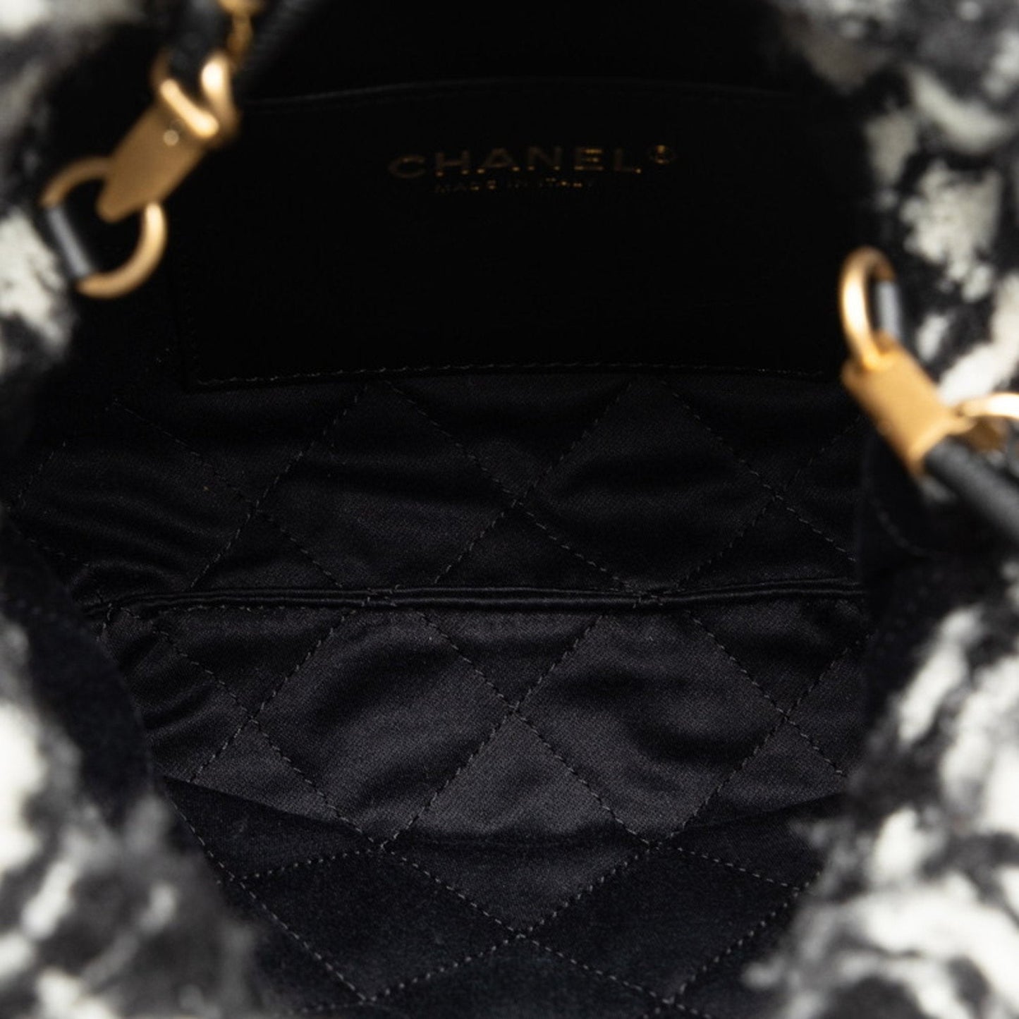 Chanel Floral Tweed Chain Bag