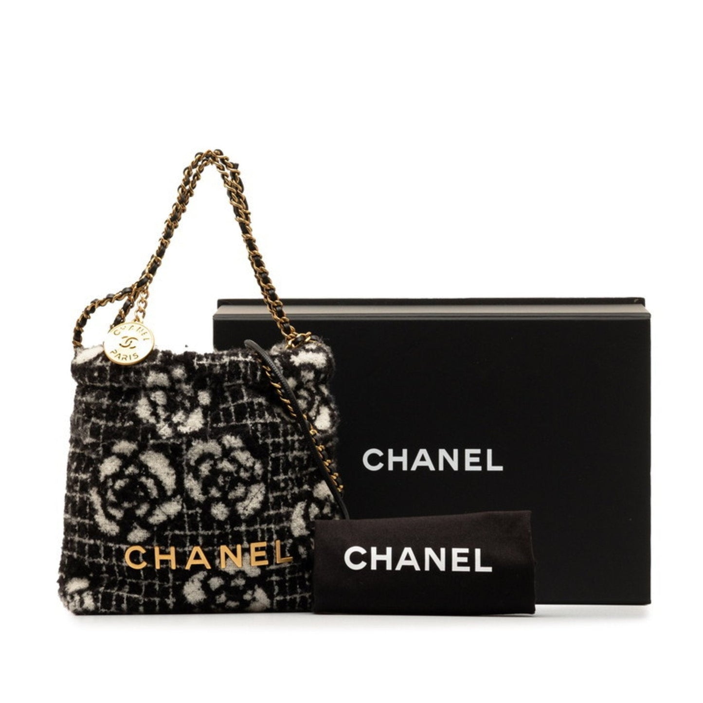 Chanel Floral Tweed Chain Bag