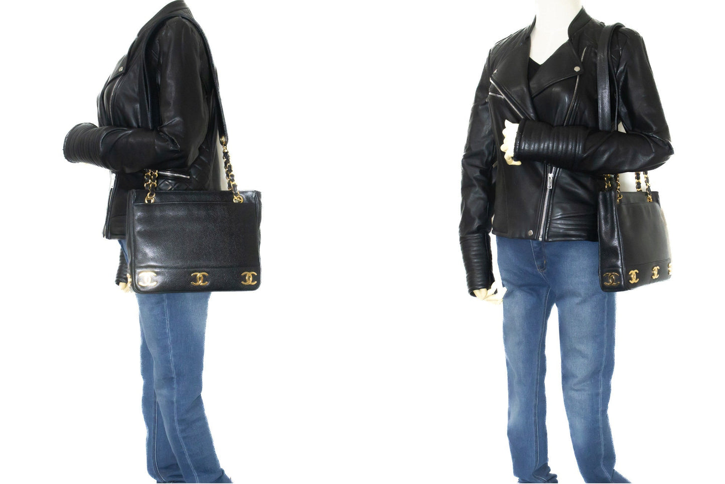 Chanel Chanel Caviar Leather Chain Bag