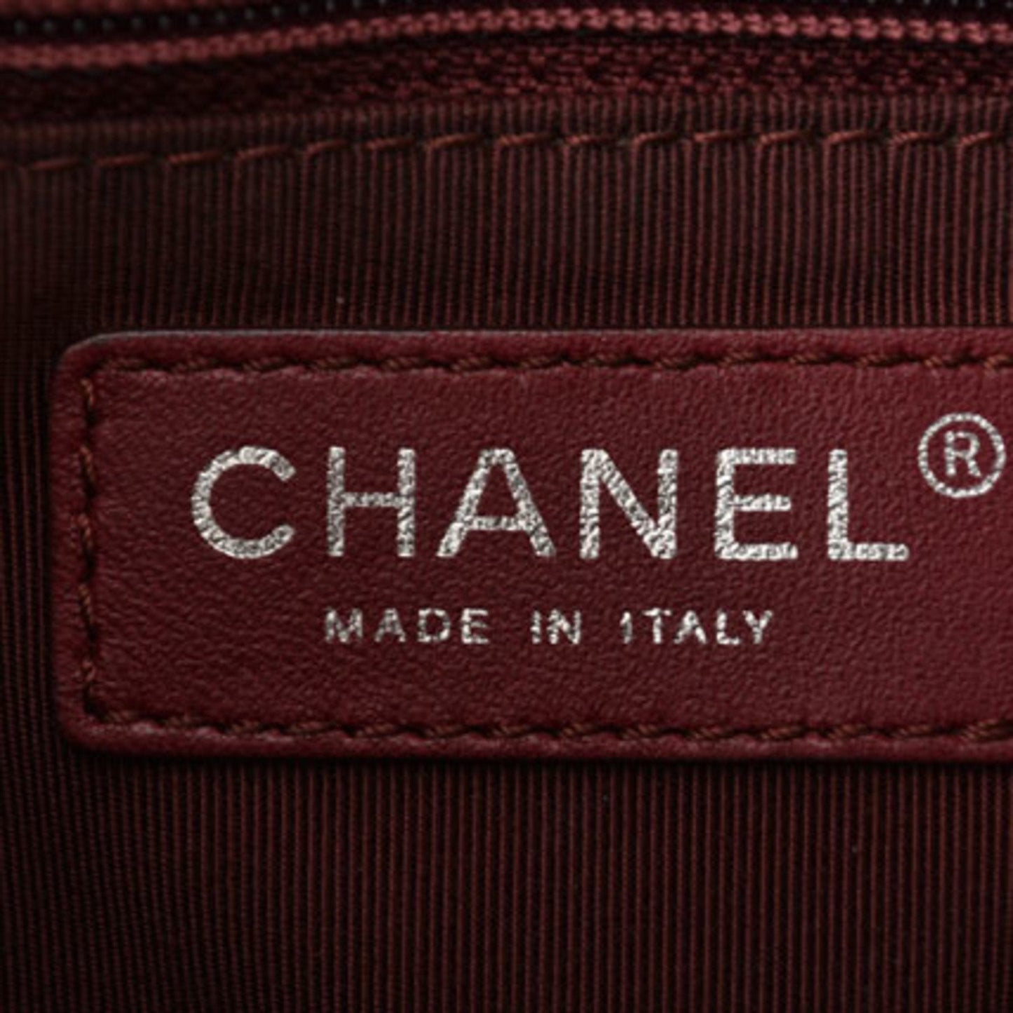 Chanel Quilted Leather Shoulder Bag Burgundy