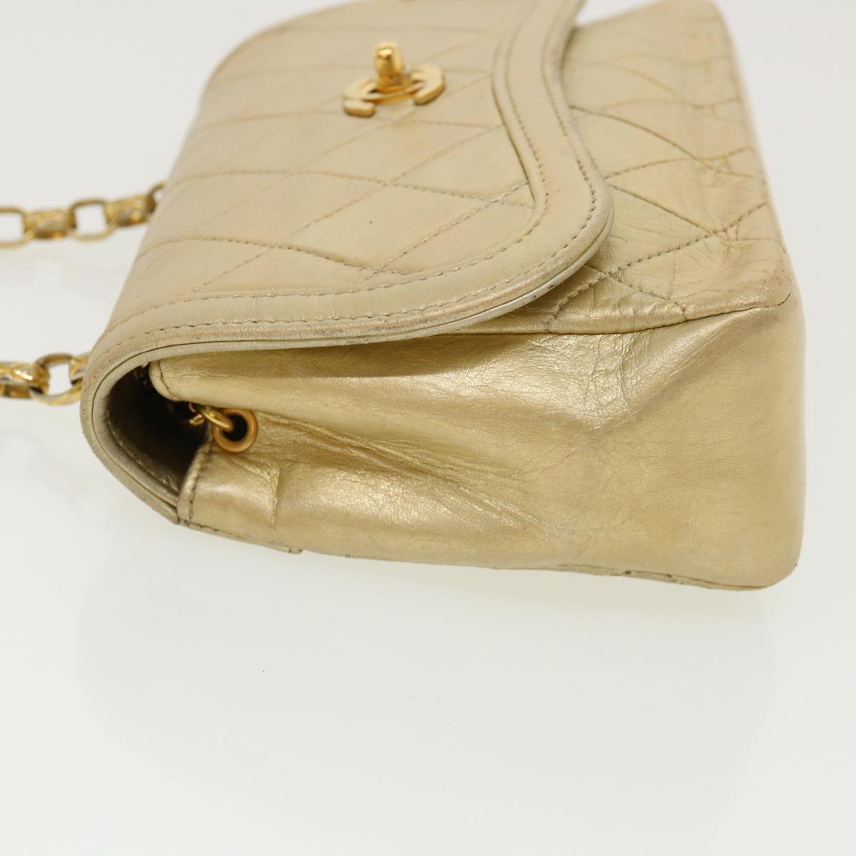 Chanel Timeless Shoulder Bag Gold Lambskin