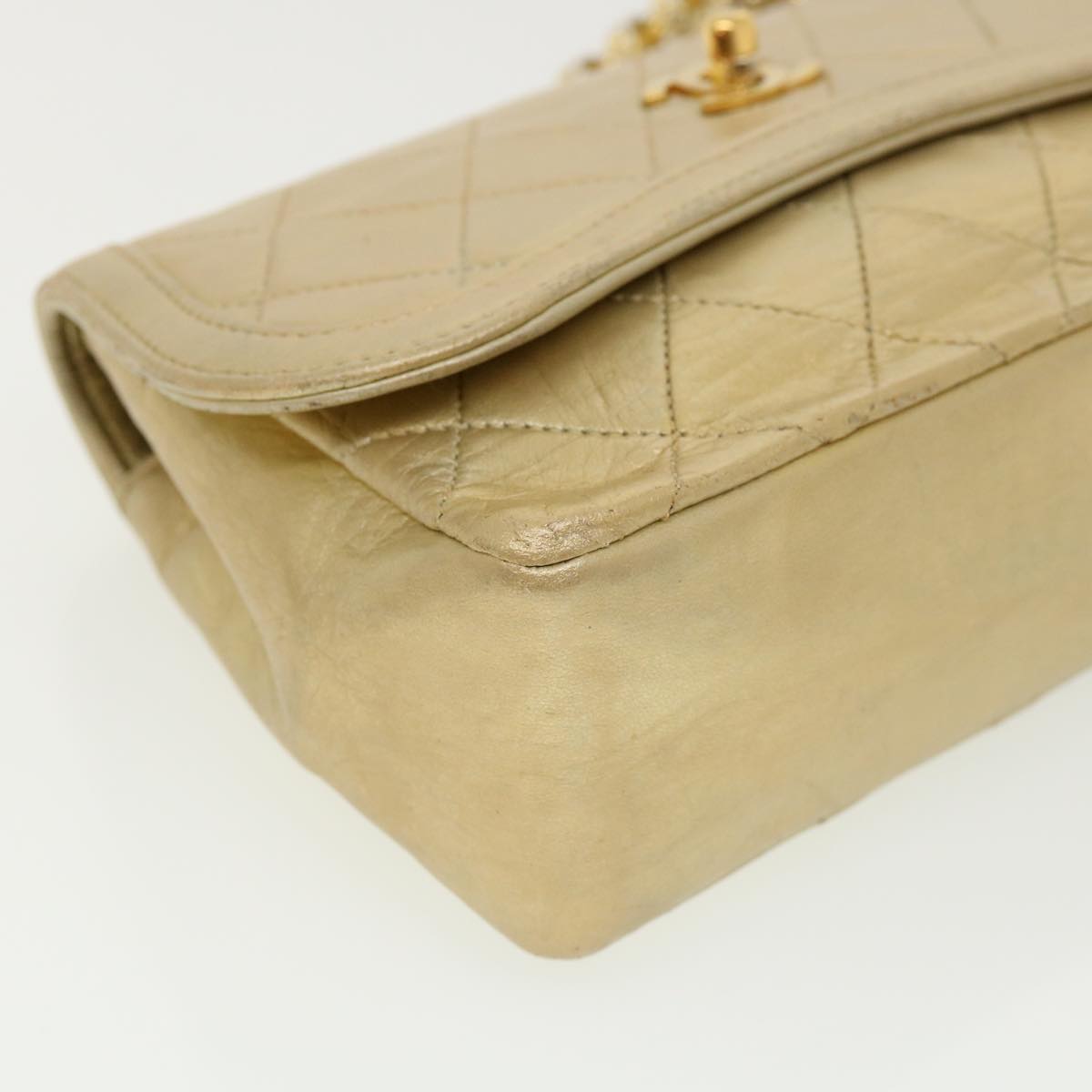 Chanel Timeless Shoulder Bag Gold Lambskin