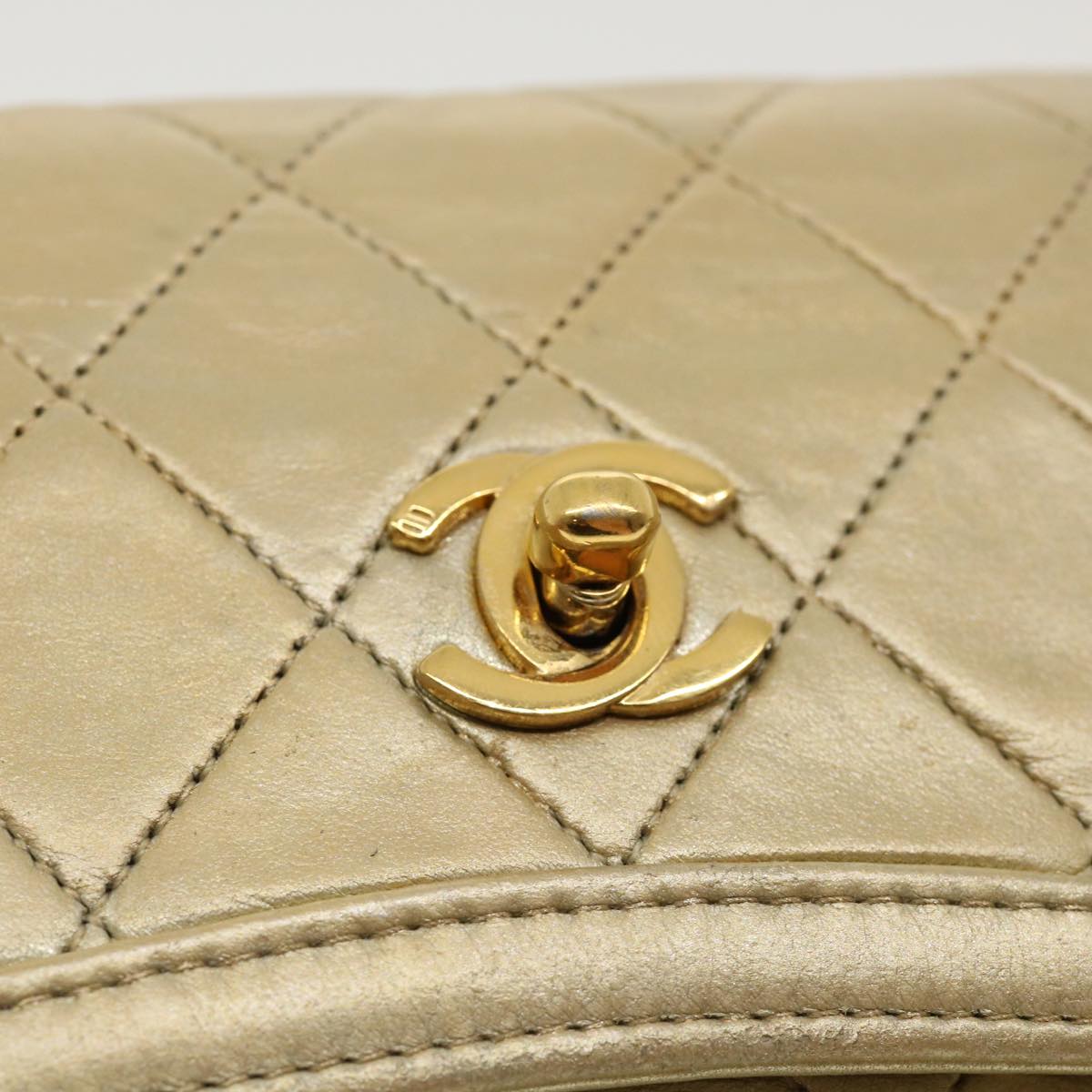 Chanel Timeless Shoulder Bag Gold Lambskin
