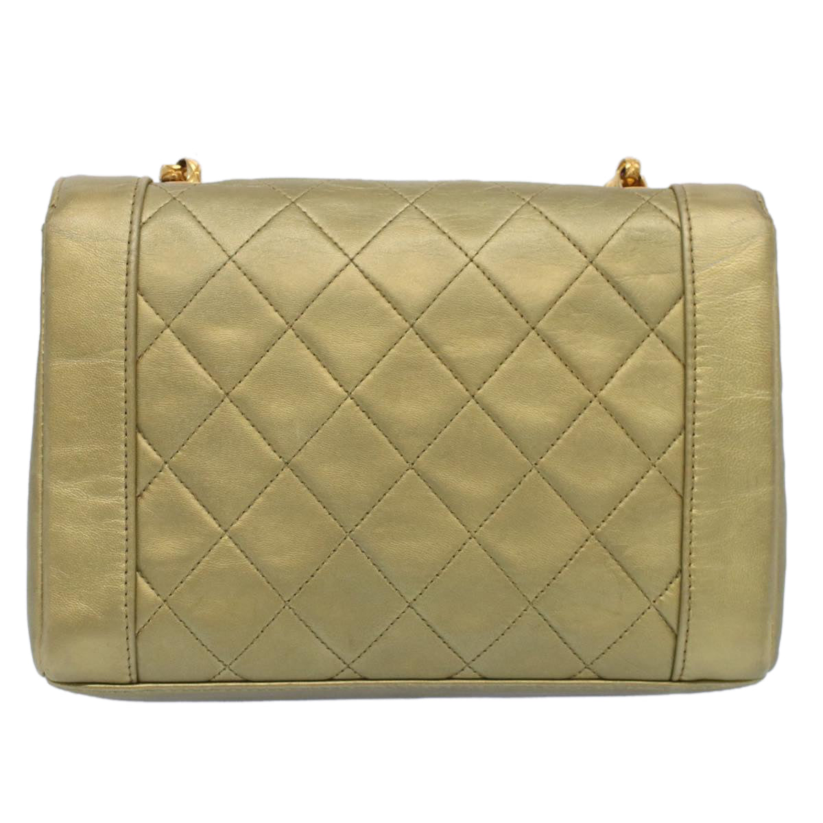Chanel Vintage Quilted Shoulder Bag Gold