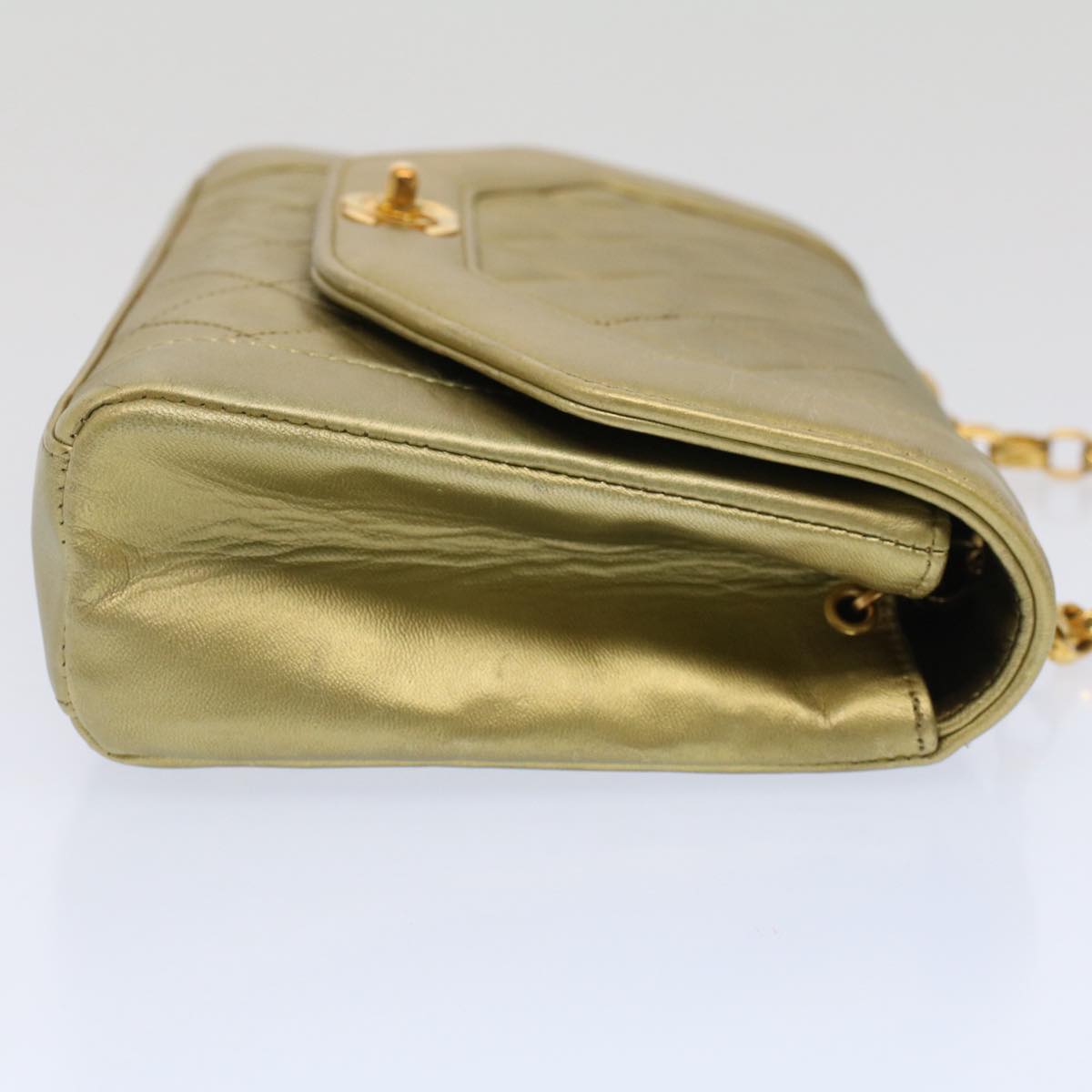 Chanel Vintage Quilted Shoulder Bag Gold