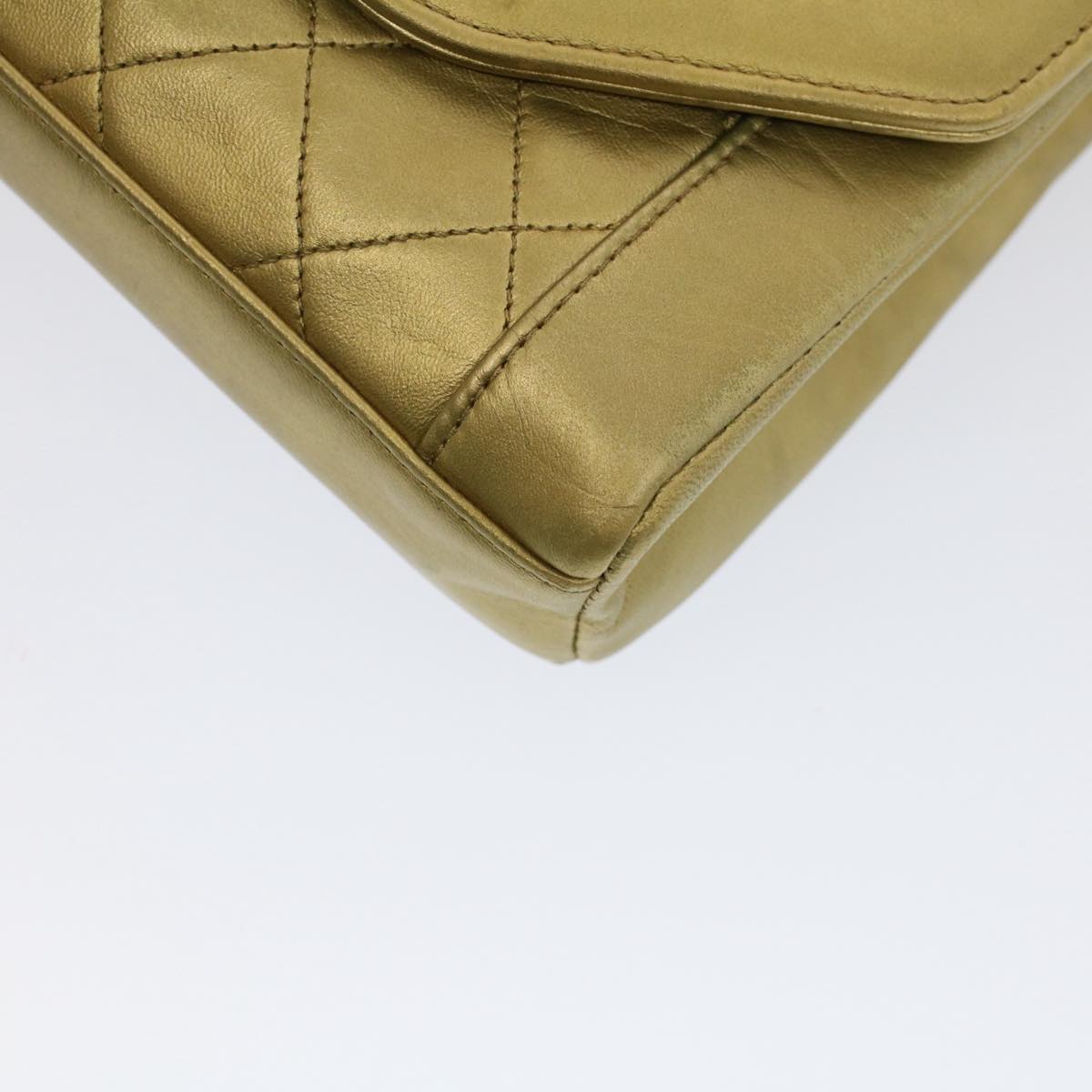 Chanel Vintage Quilted Shoulder Bag Gold