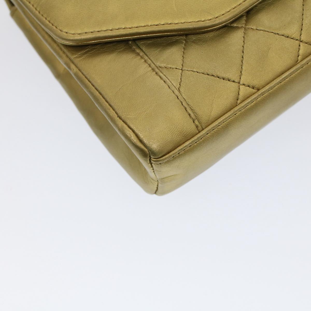 Chanel Vintage Quilted Shoulder Bag Gold