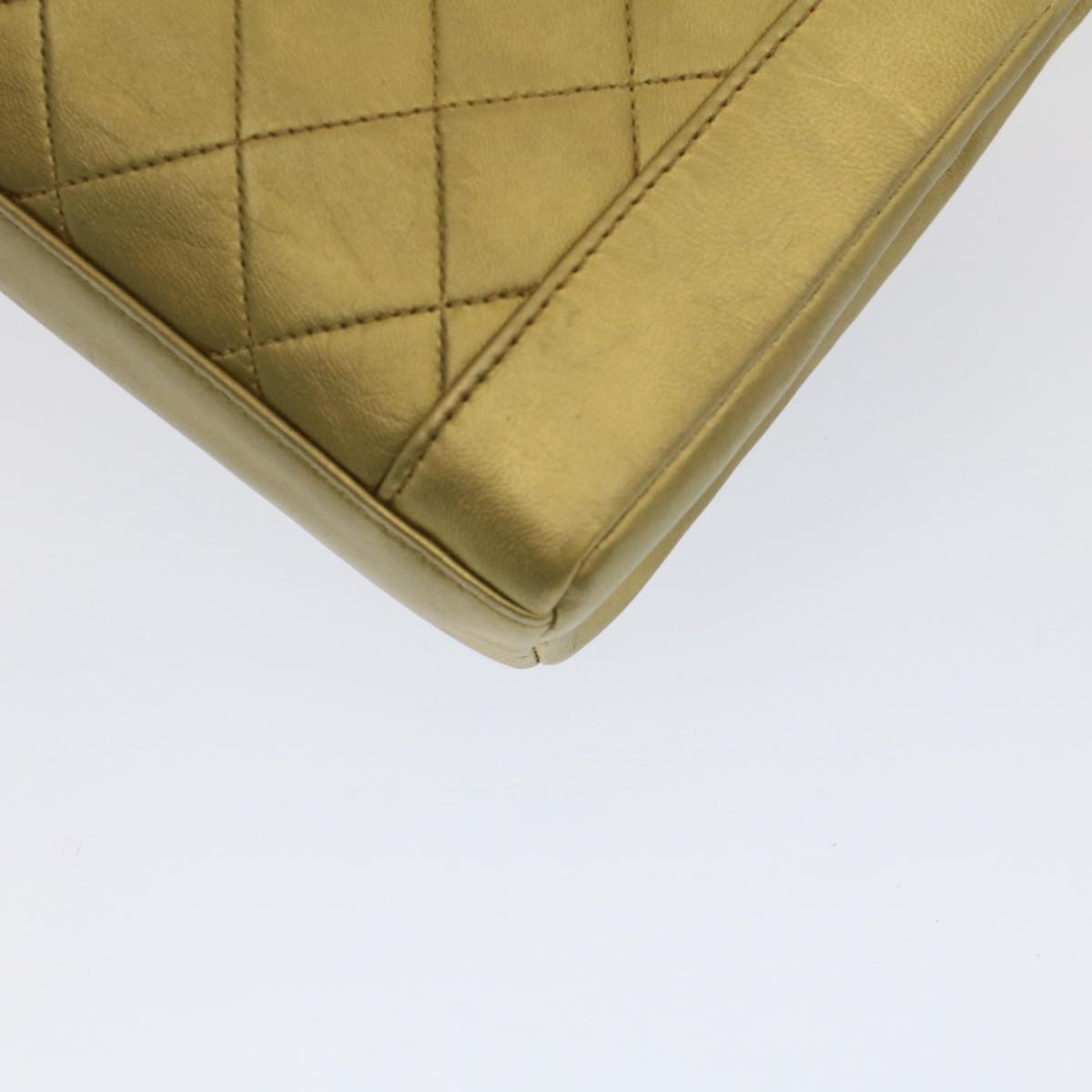 Chanel Vintage Quilted Shoulder Bag Gold