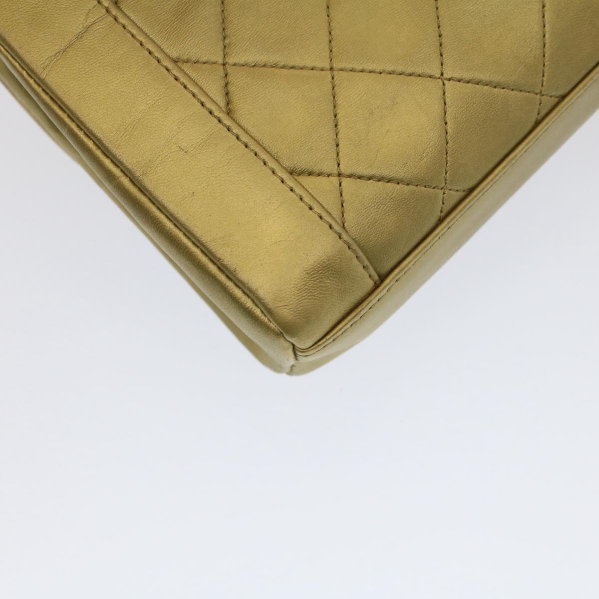 Chanel Vintage Quilted Shoulder Bag Gold