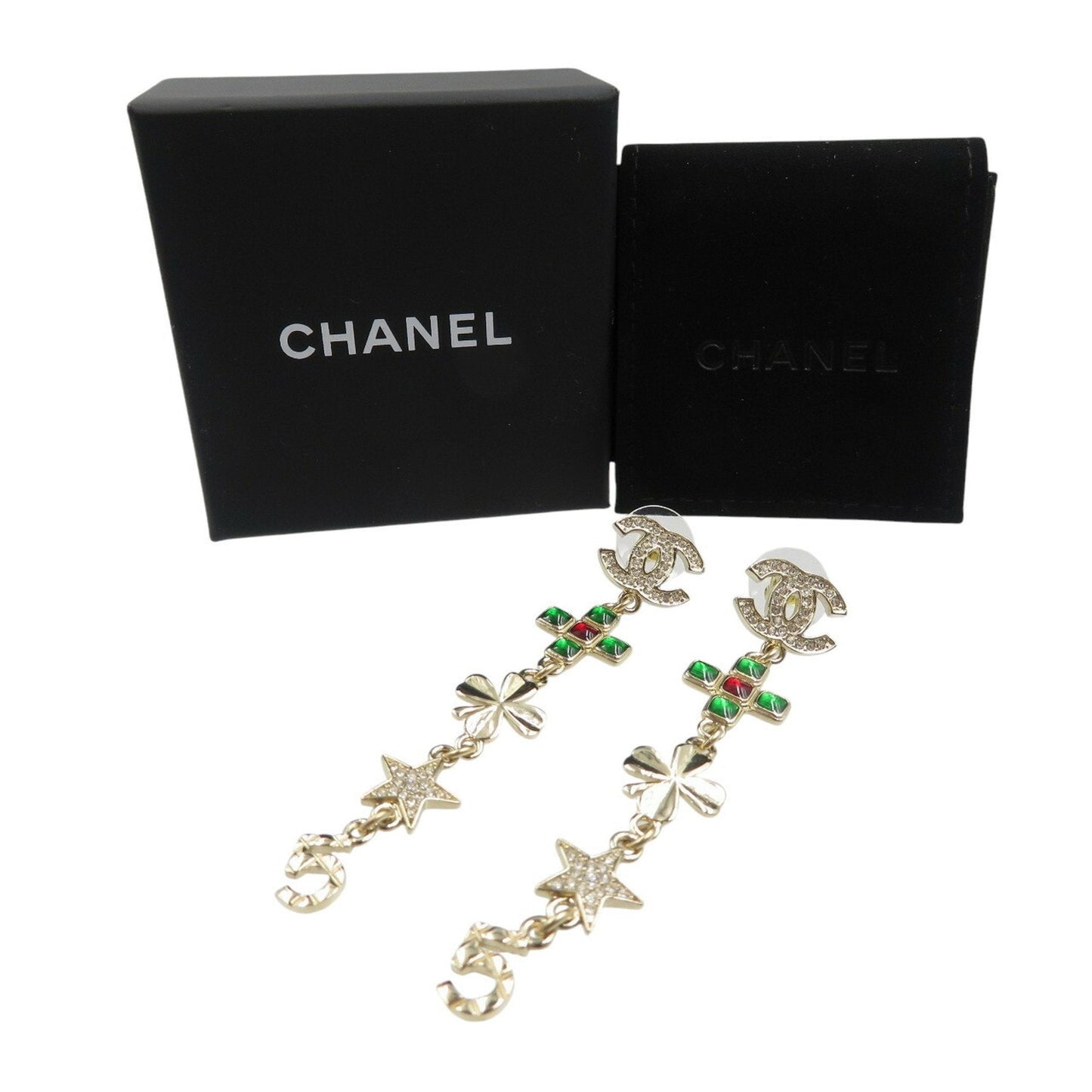 Chanel Metal Perfume Bottle with Box and Dust Bag