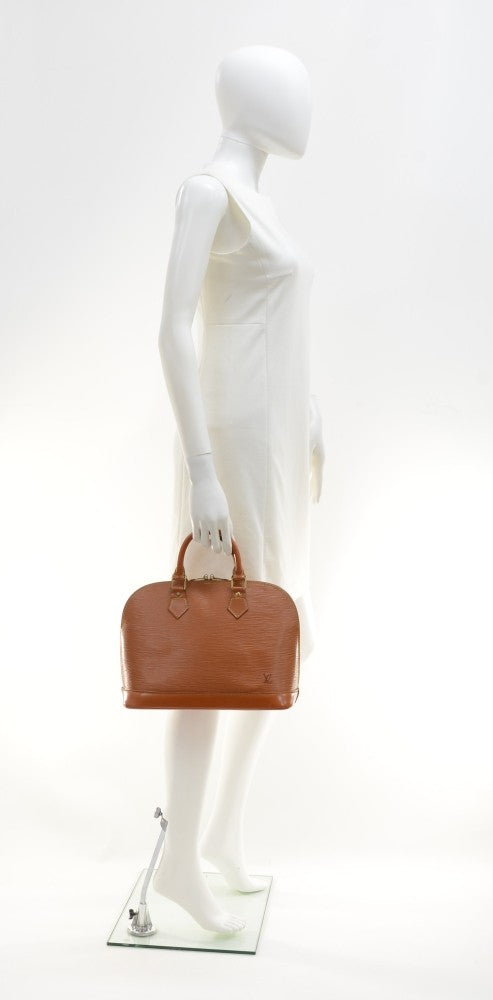 Louis Vuitto Alma Kenyan Fawn Epi Leather Handbag