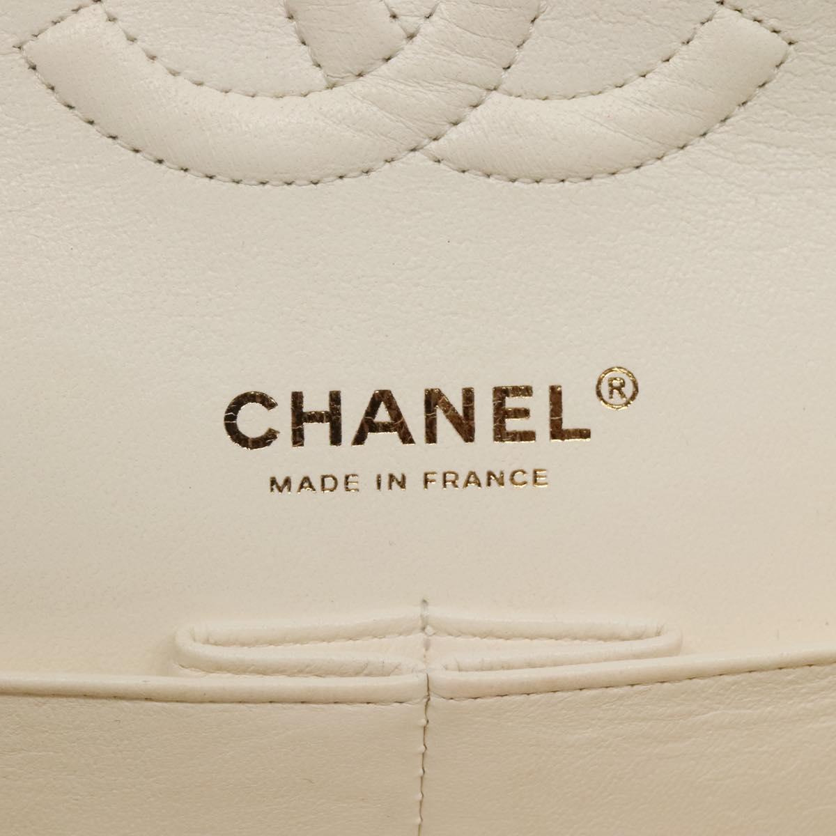 Chanel Double Flap Leather Shoulder Bag with Chain Strap