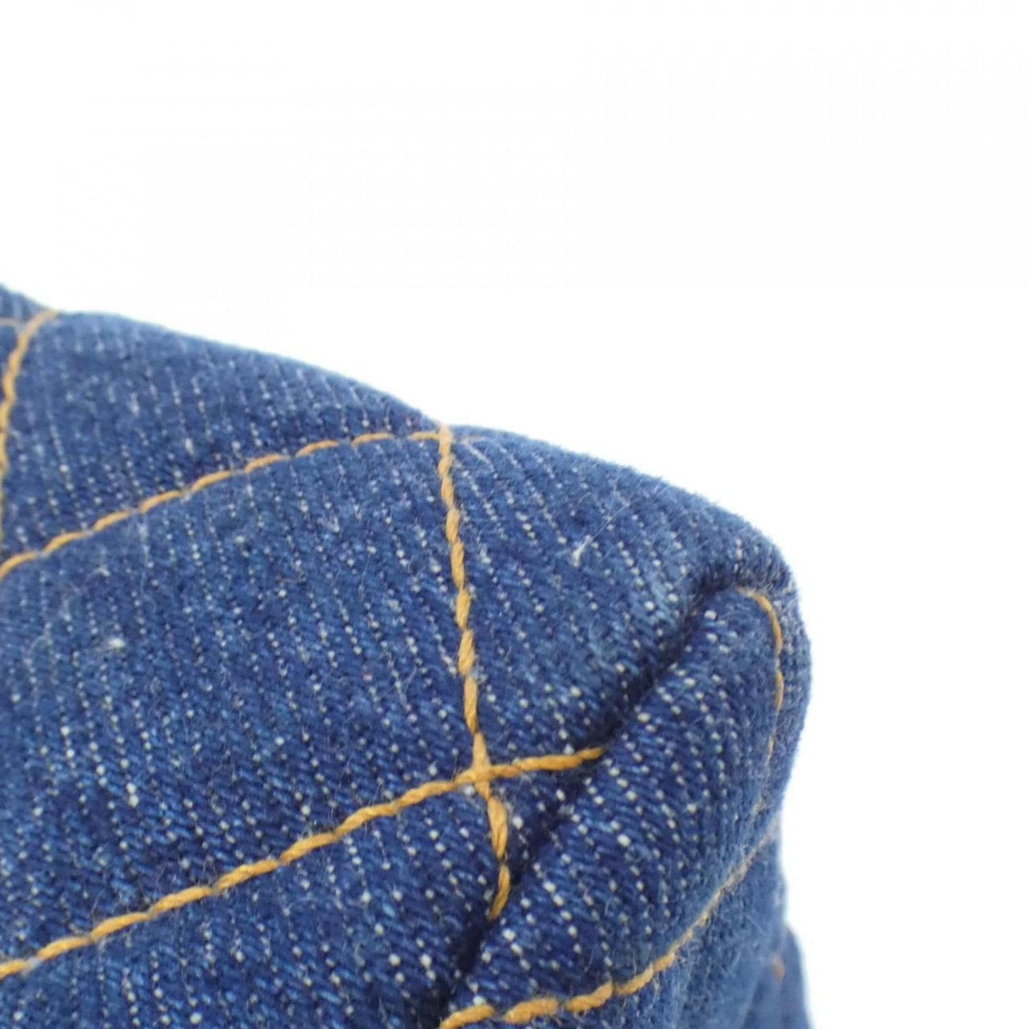 Chanel Denim Quilted Flap Bag with Box and Dust Bag