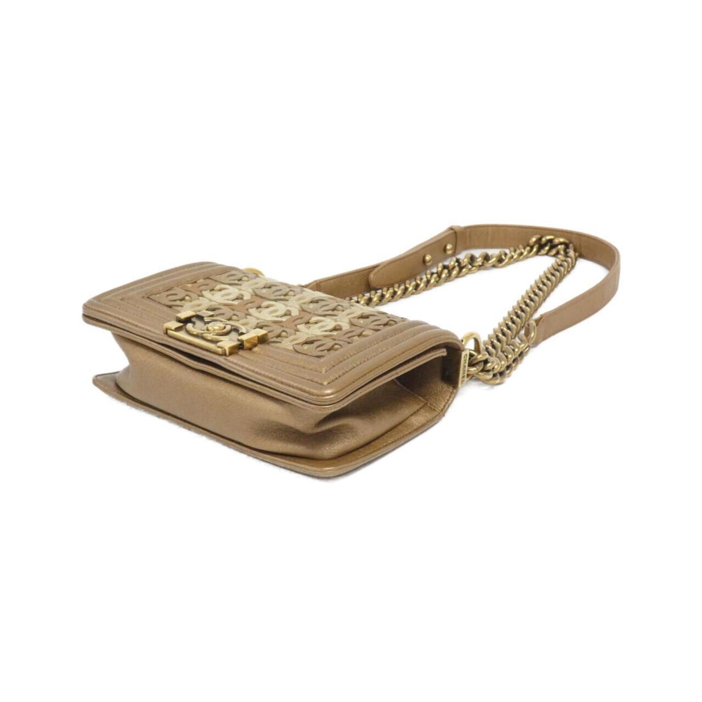 Chanel Luxurious Leather Boy Bag with Box and Dust Bag