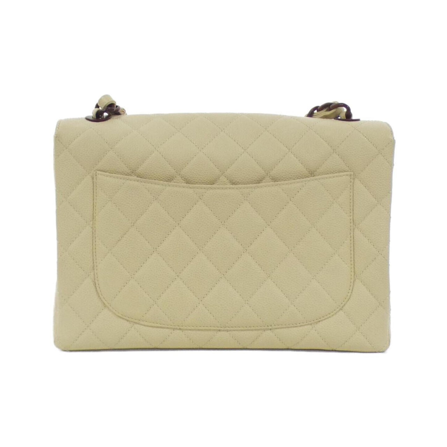 Chanel Vintage Leather Jumbo Handbag with Box and Dust Bag