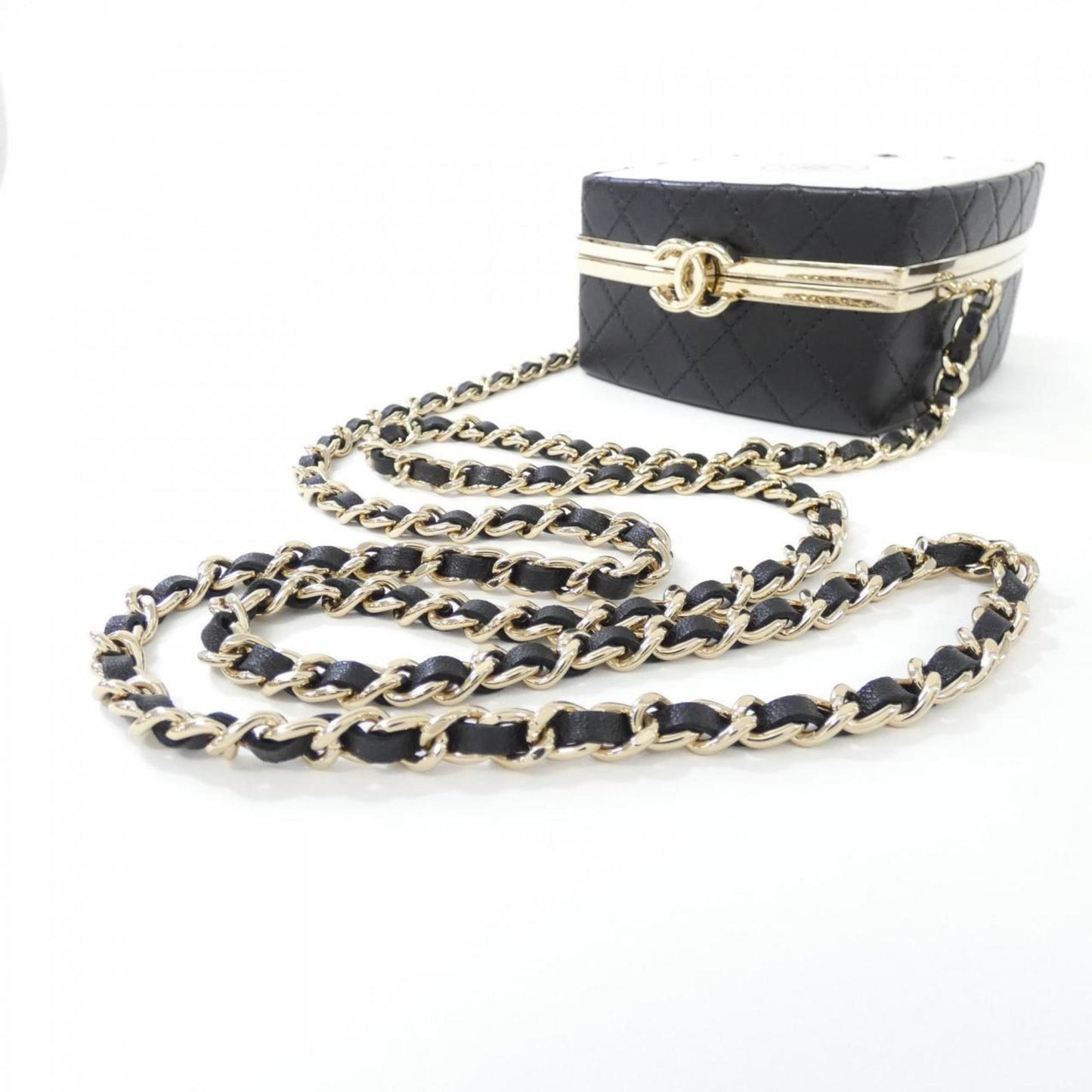 Chanel Leather Box with Dust Bag and  Card
