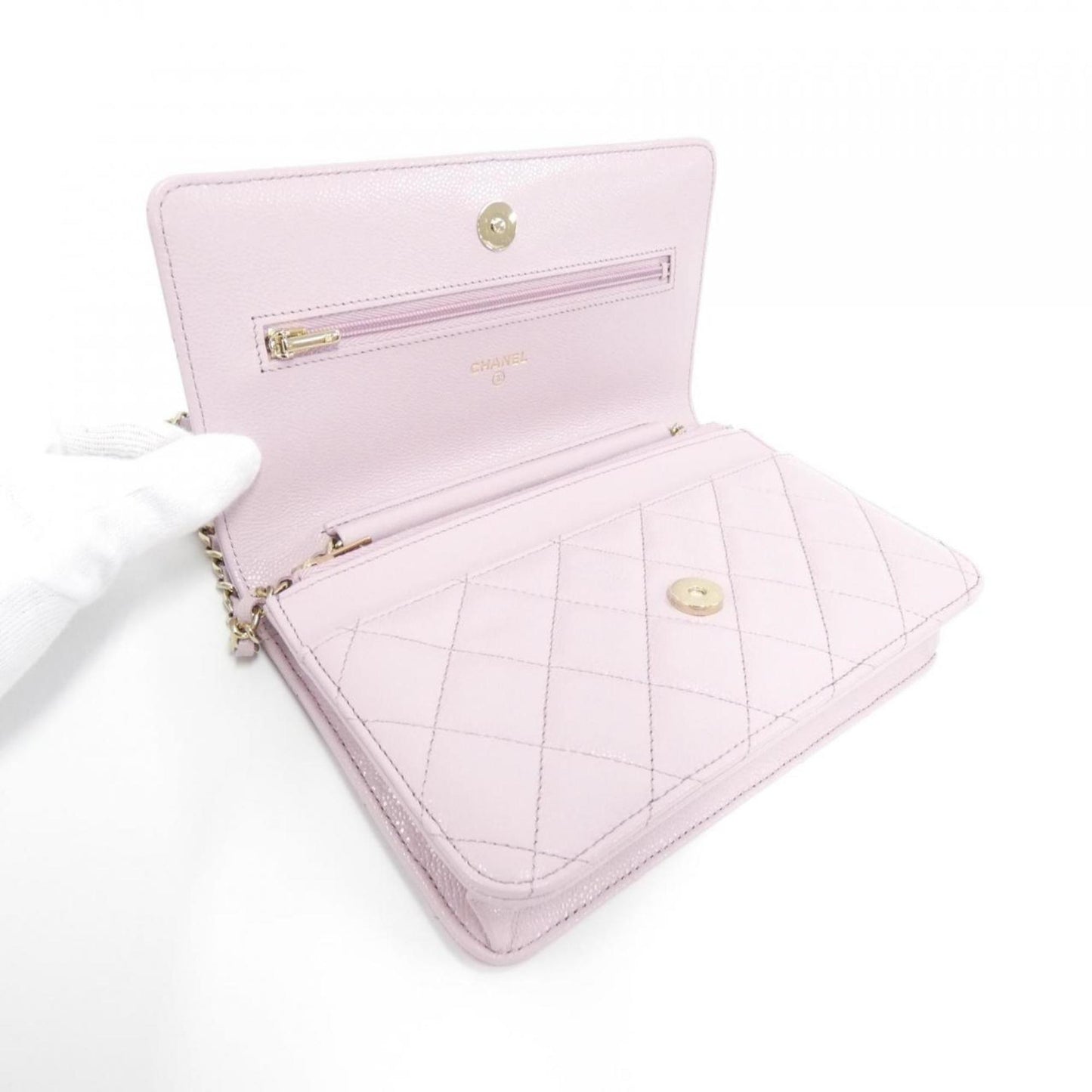 Chanel Leather Classic Flap Bag with Box and Dust Bag