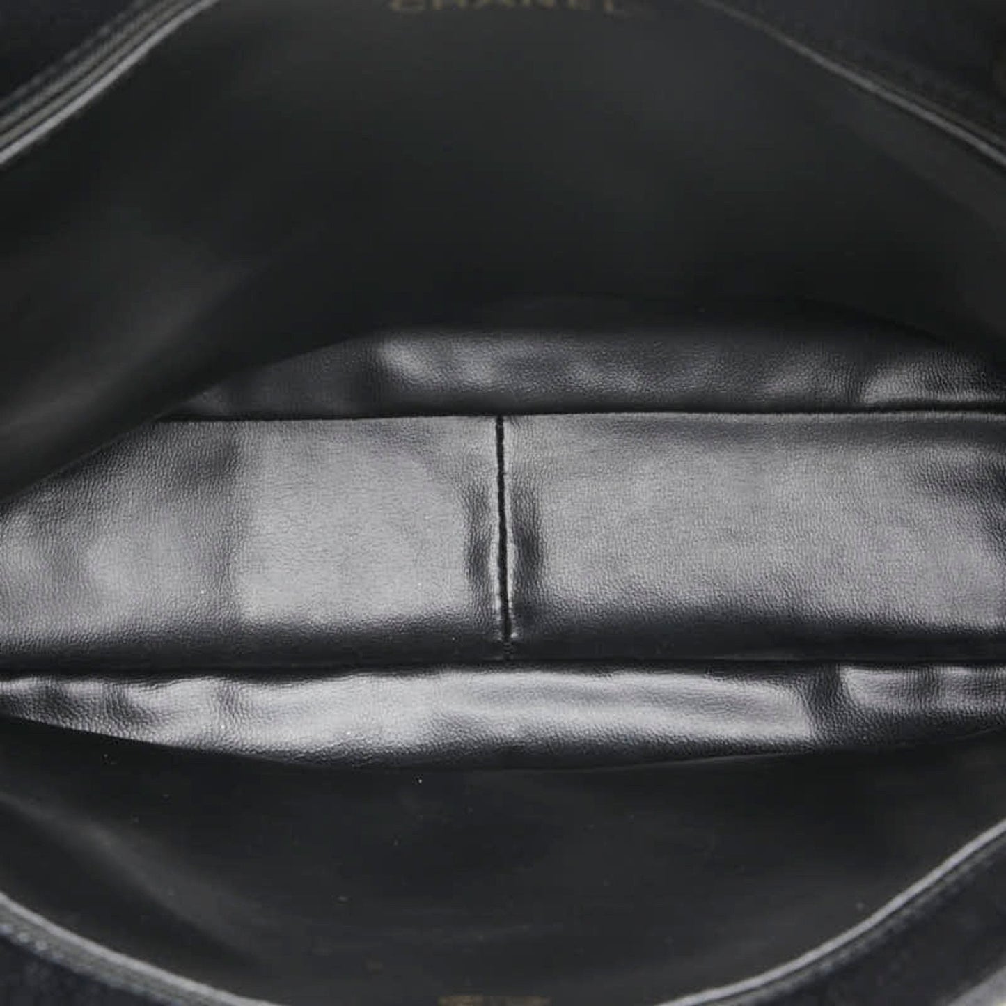 Chanel Leather Logo CC Tote Bag with Metal Fittings