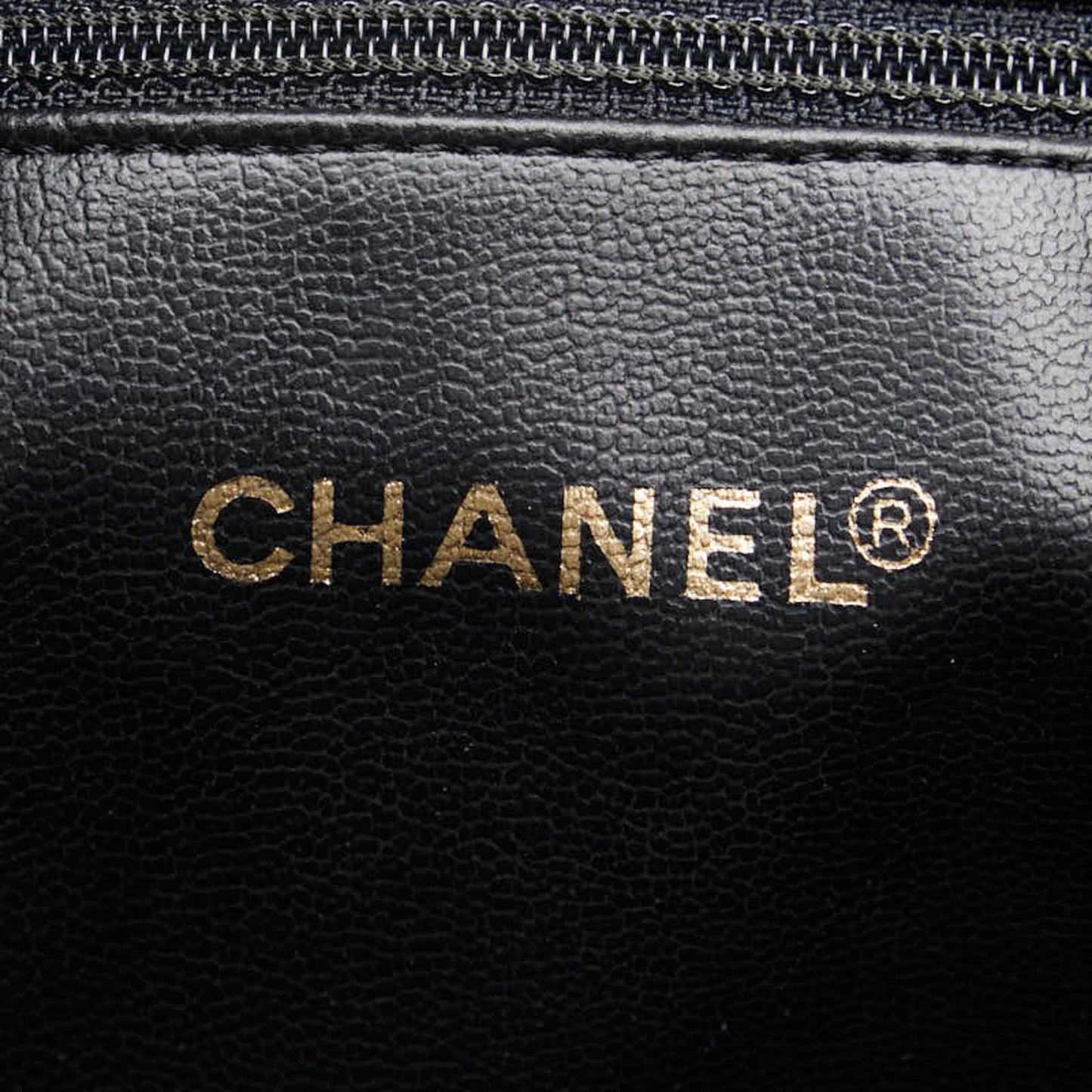 Chanel Leather Logo CC Tote Bag with Metal Fittings