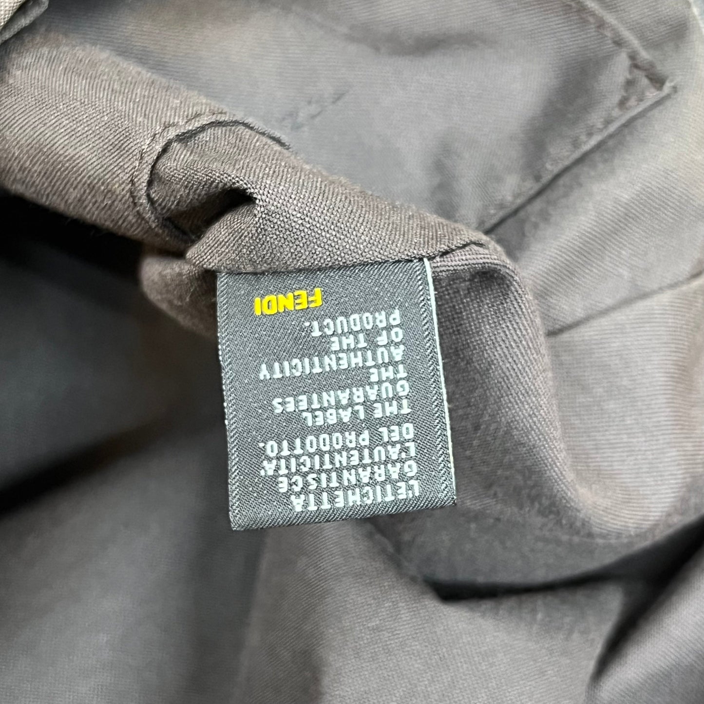 FENDI Nylon Zucchino Shoulder Bag