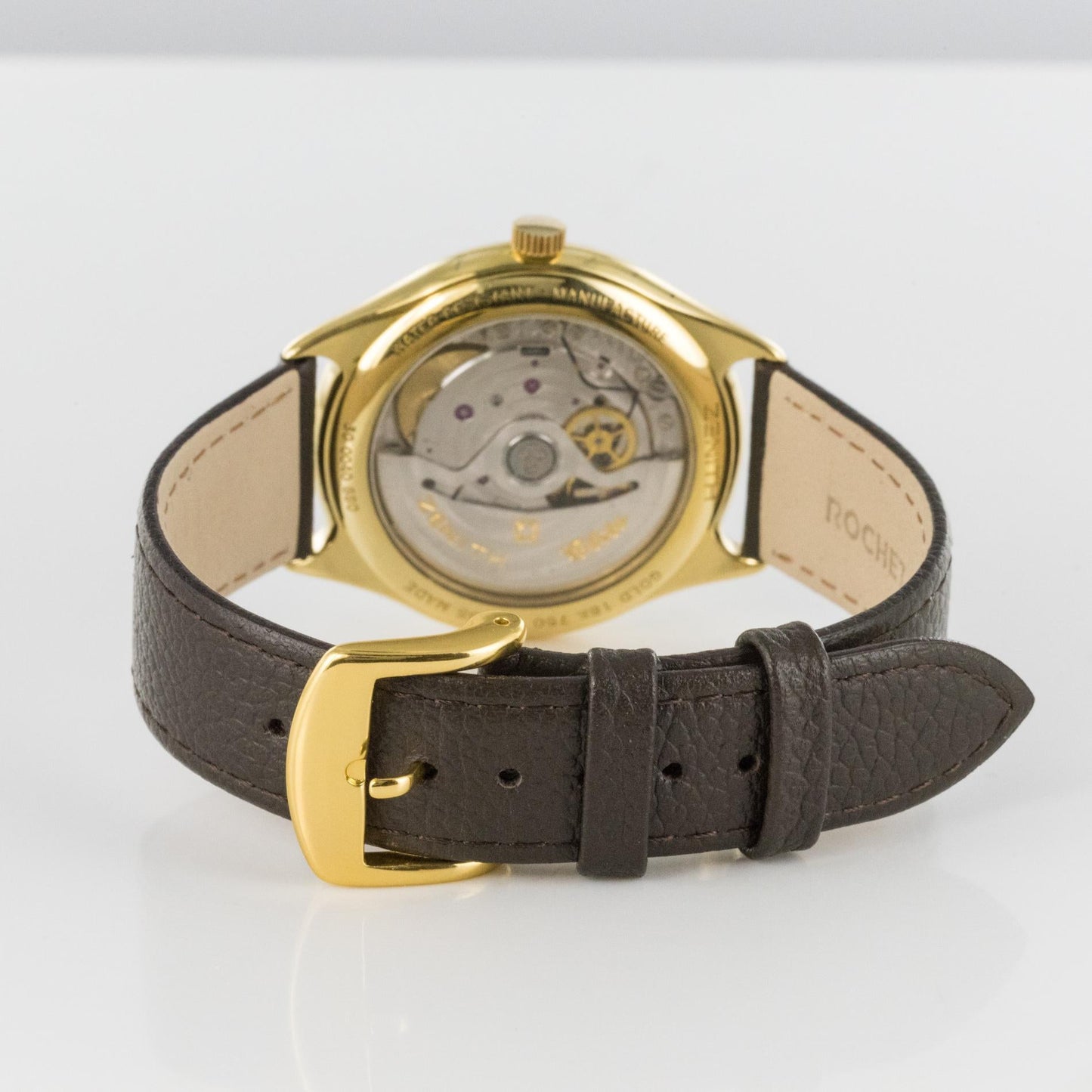 1980s Zenith Elite Automatic 18 Karat Yellow Gold Wristwatch