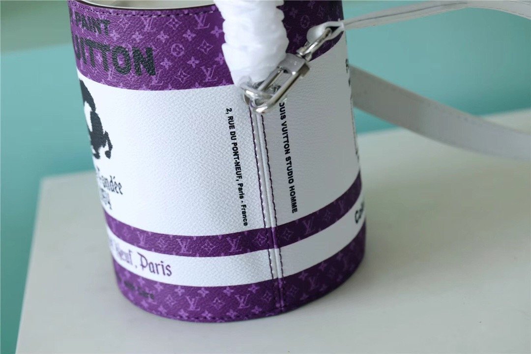 LV Paint Can Coated Canvas By Virgil AblohÃ¢â‚¬â„¢s PurpleFor Women, WomenÃ¢â‚¬â„¢s Bags, Shoulder And Crossbody Bags 6.7in/17cm LV M81591