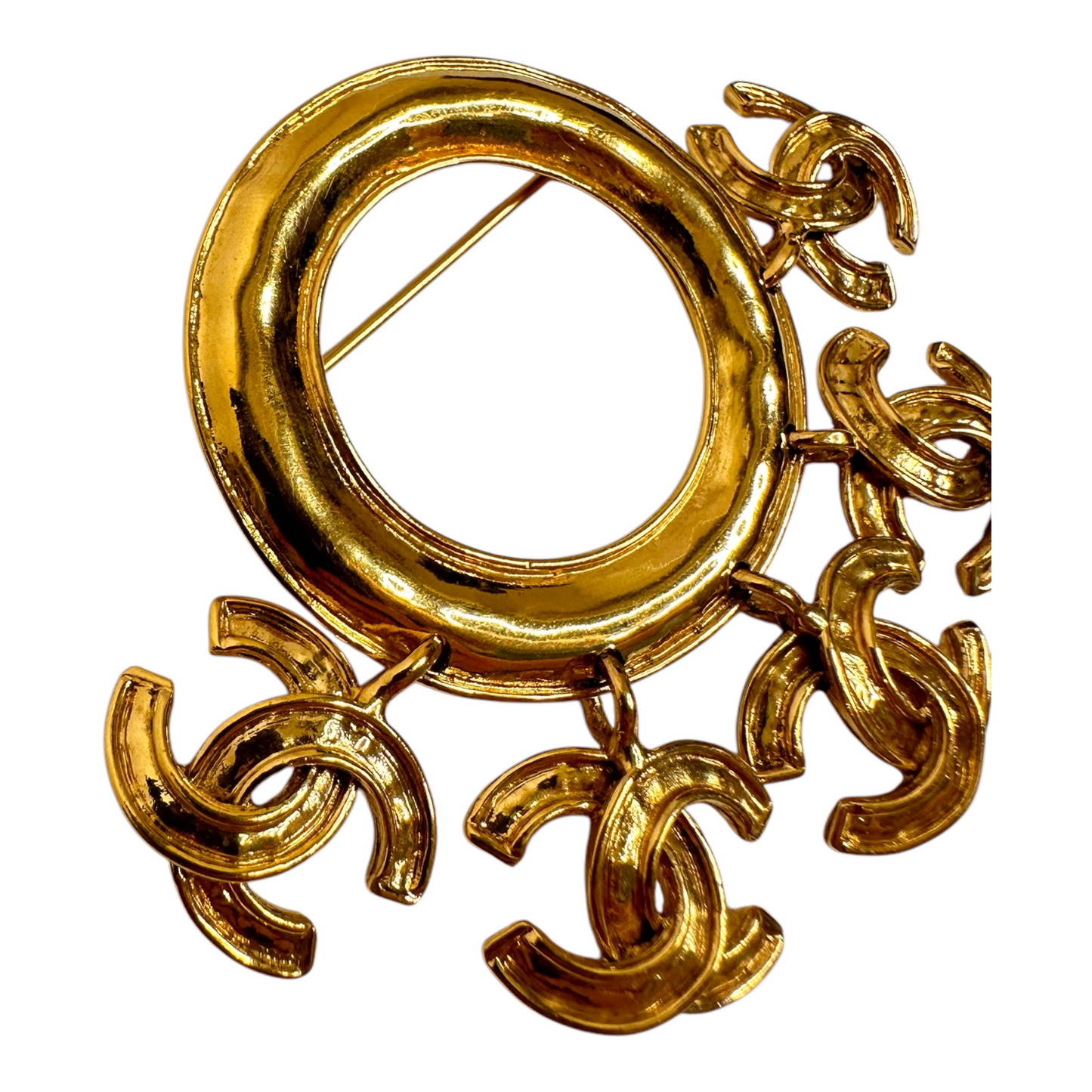Chanel 1994 CC Dangler Brooch