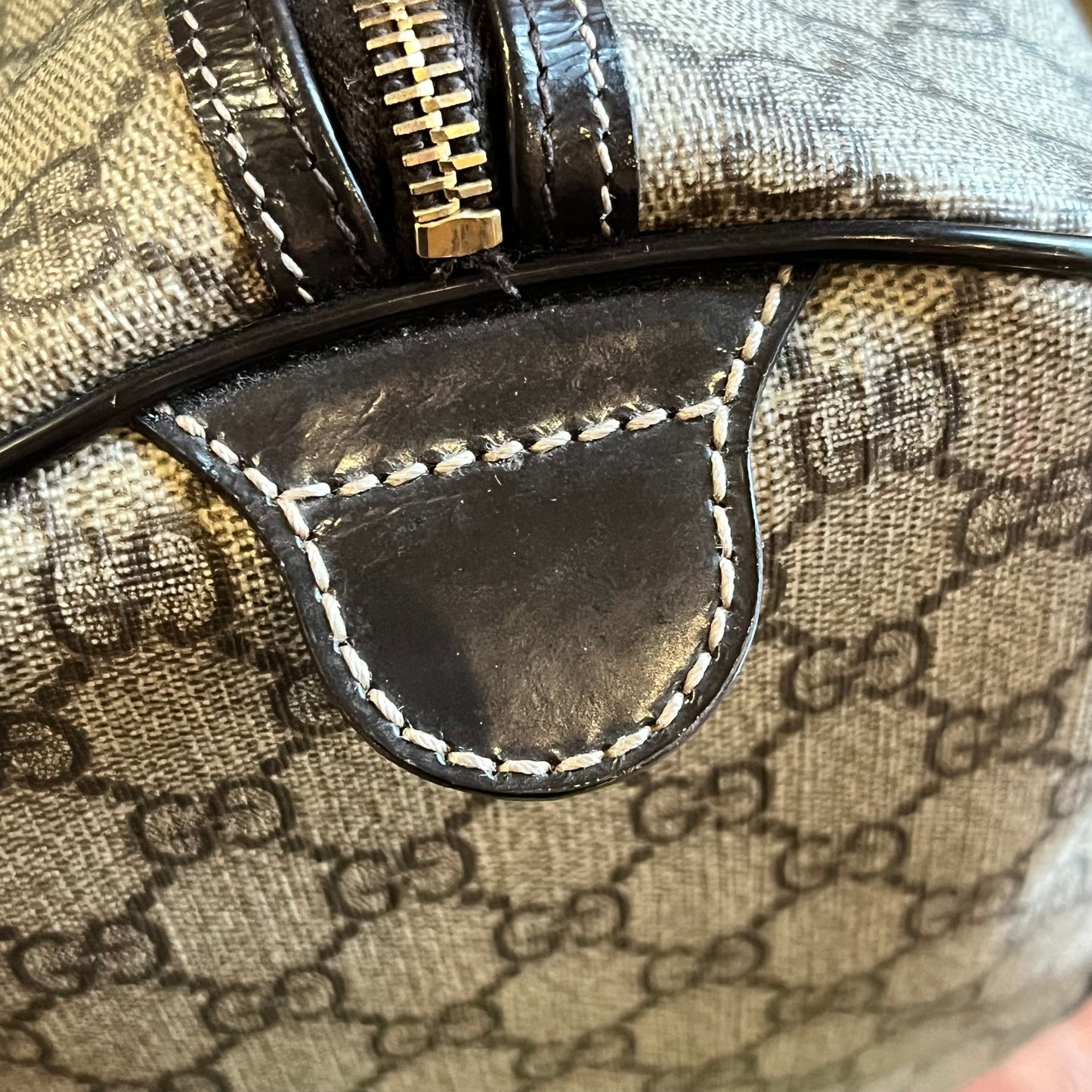 GUCCI Joy Boston Medium GG Coated Canvas Satchel Bag
