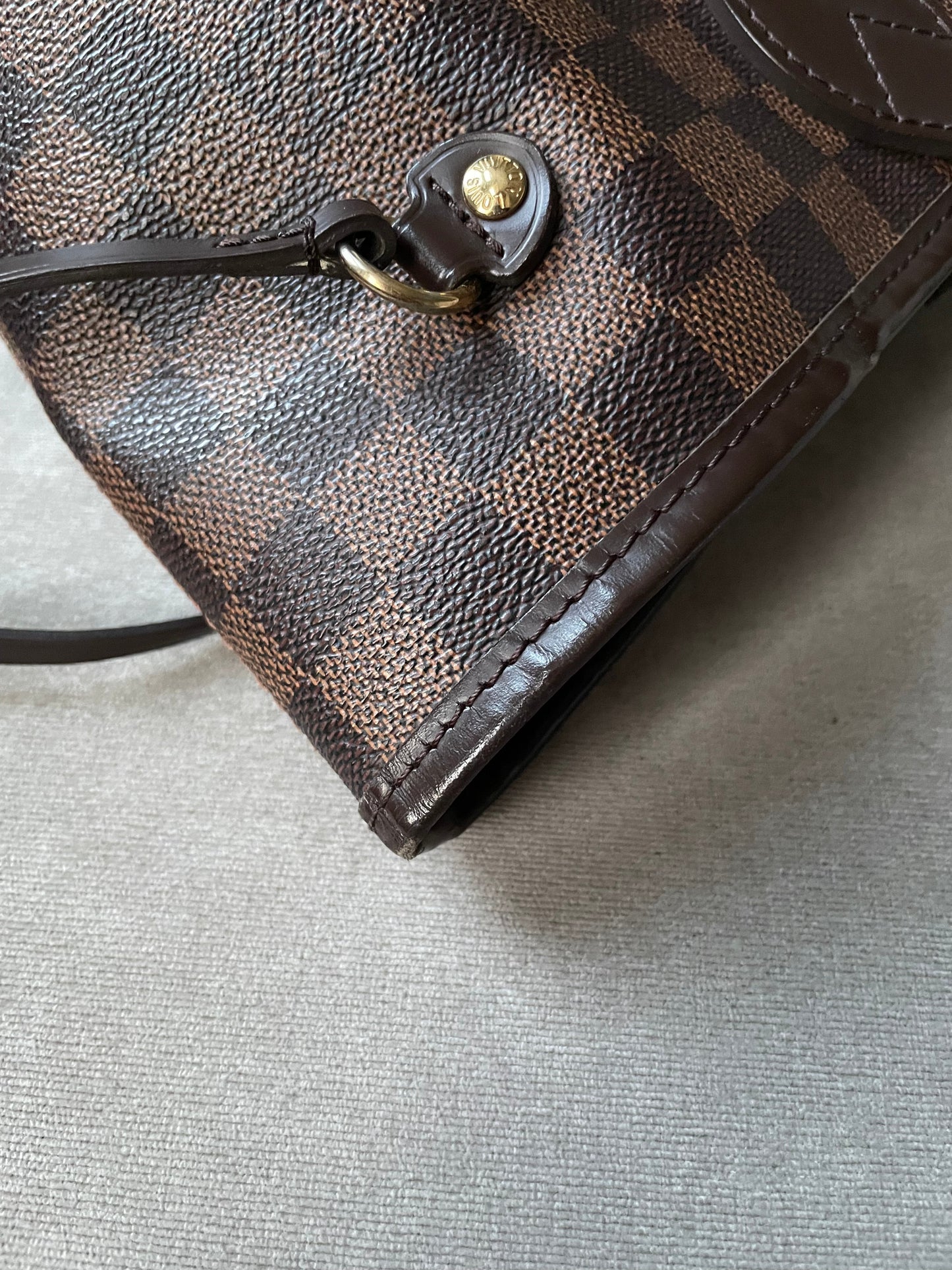 Louis Vuitton Neverfull MM Damier Ebene Cherry Interior (RRP £1,410)